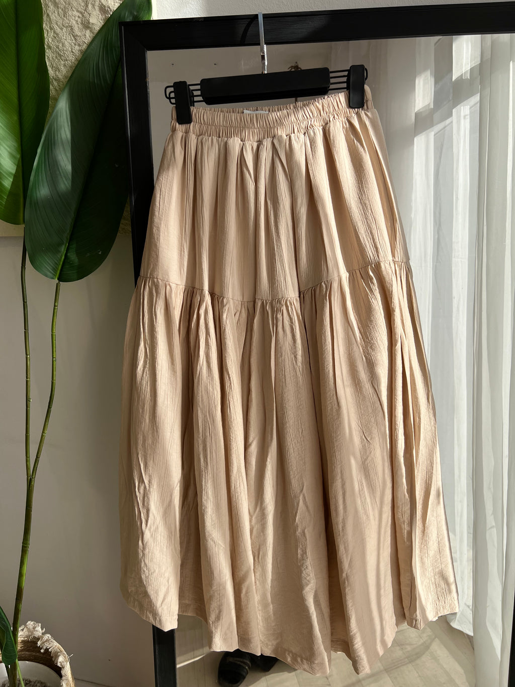Ensemble étoile en lin froissé