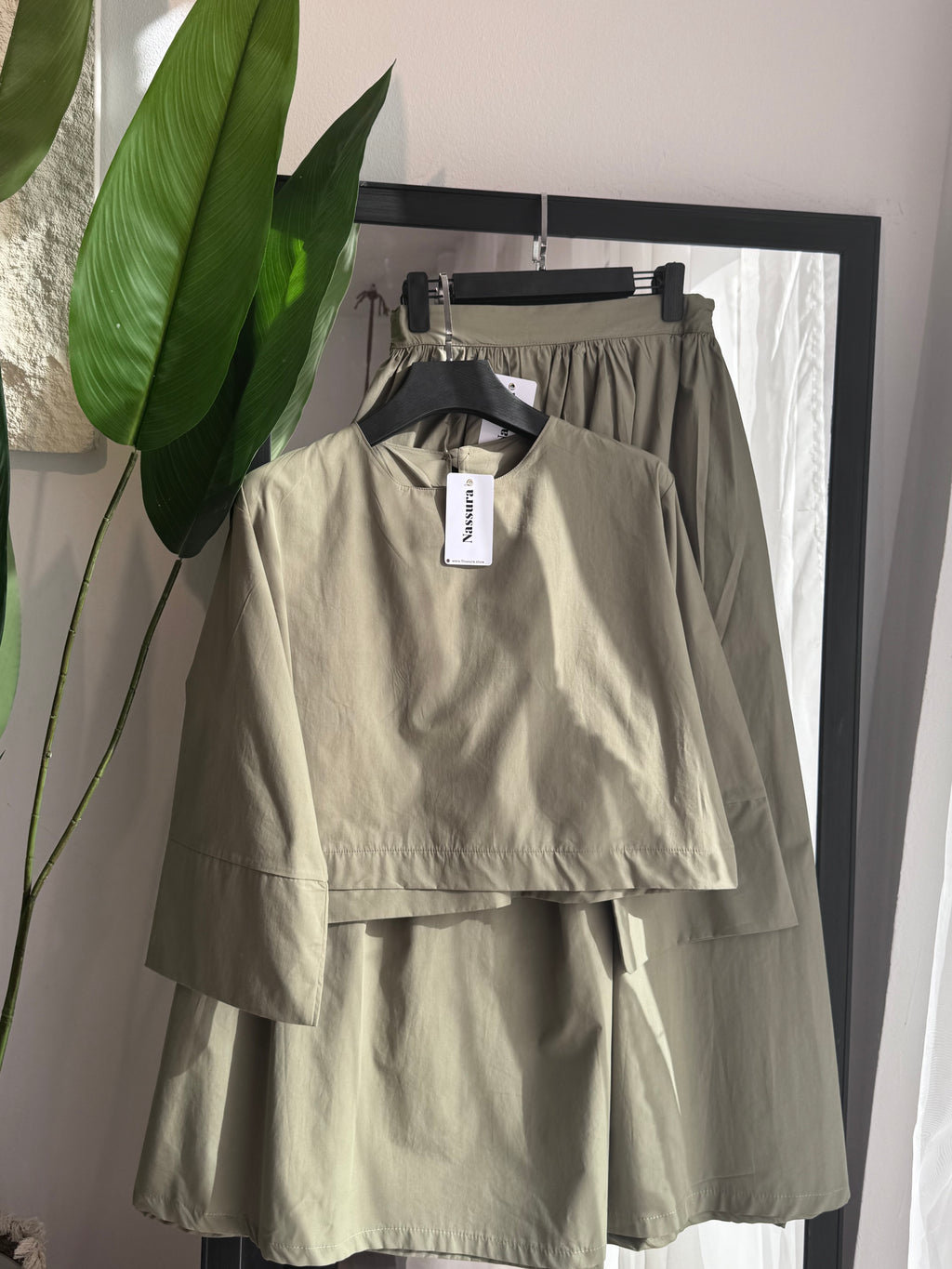 Ensemble safari en popeline coton
