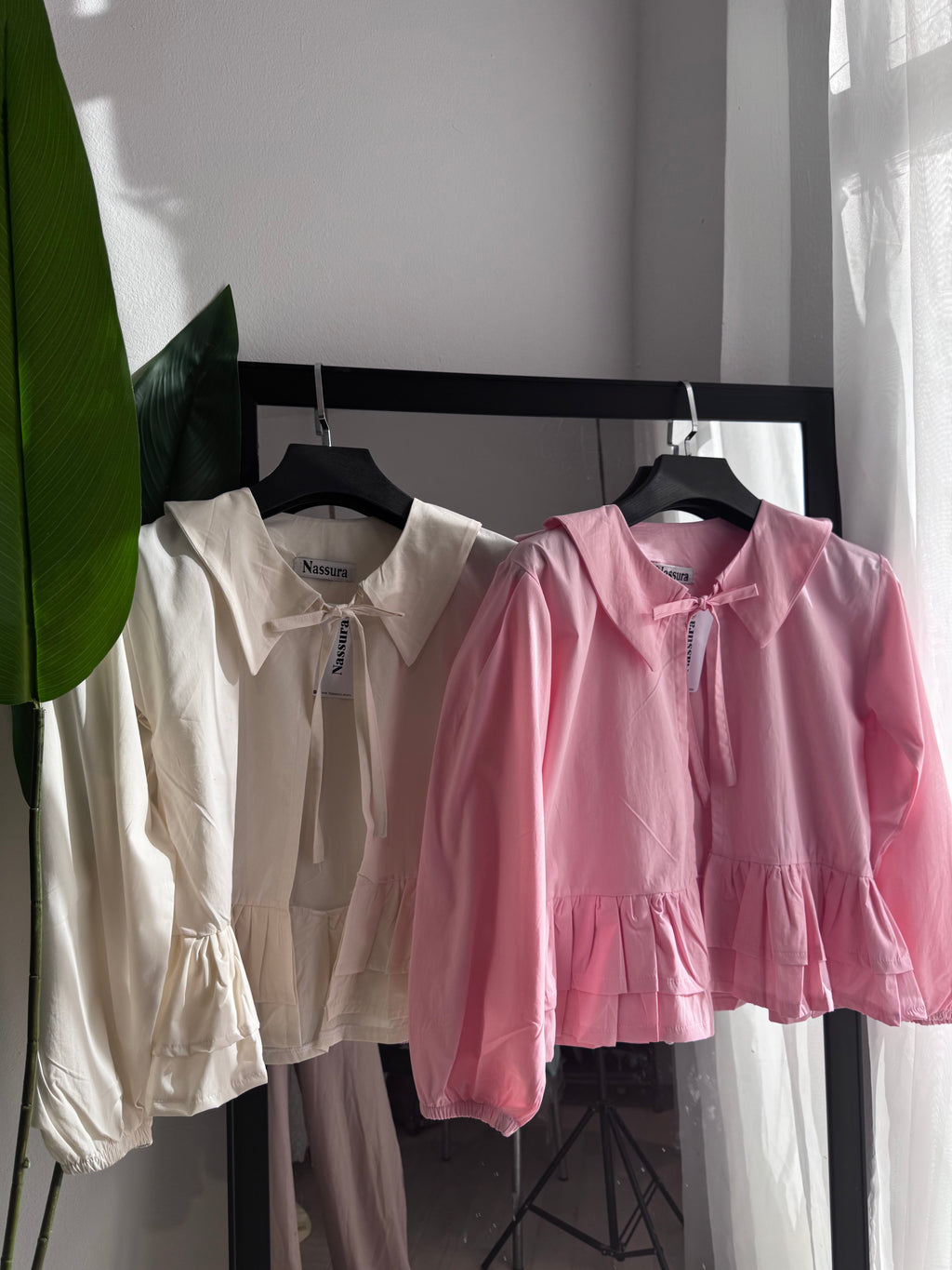 haut coquette avec colle en popline