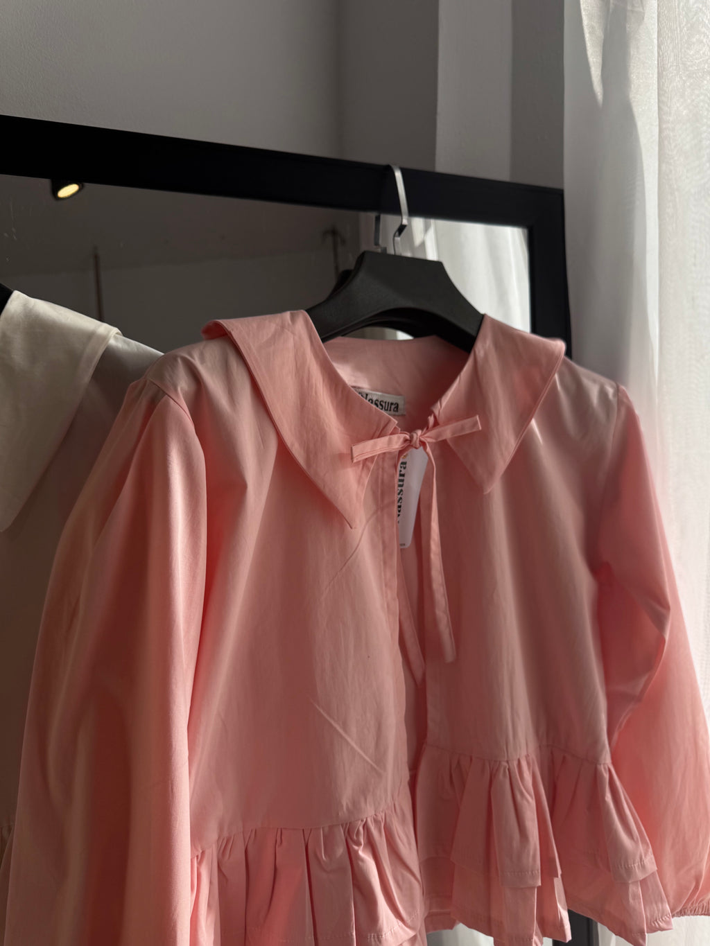 haut coquette avec colle en popline