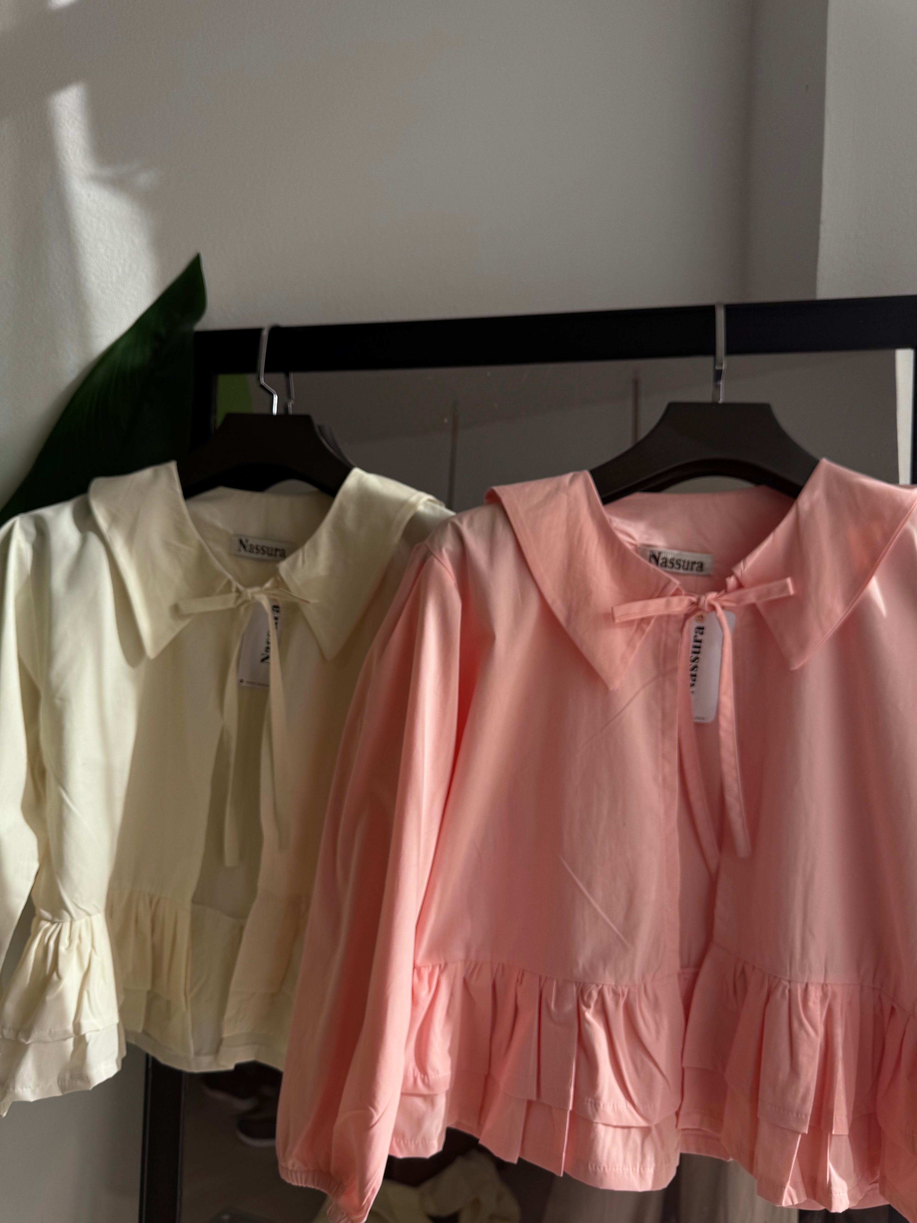 haut coquette avec colle en popline