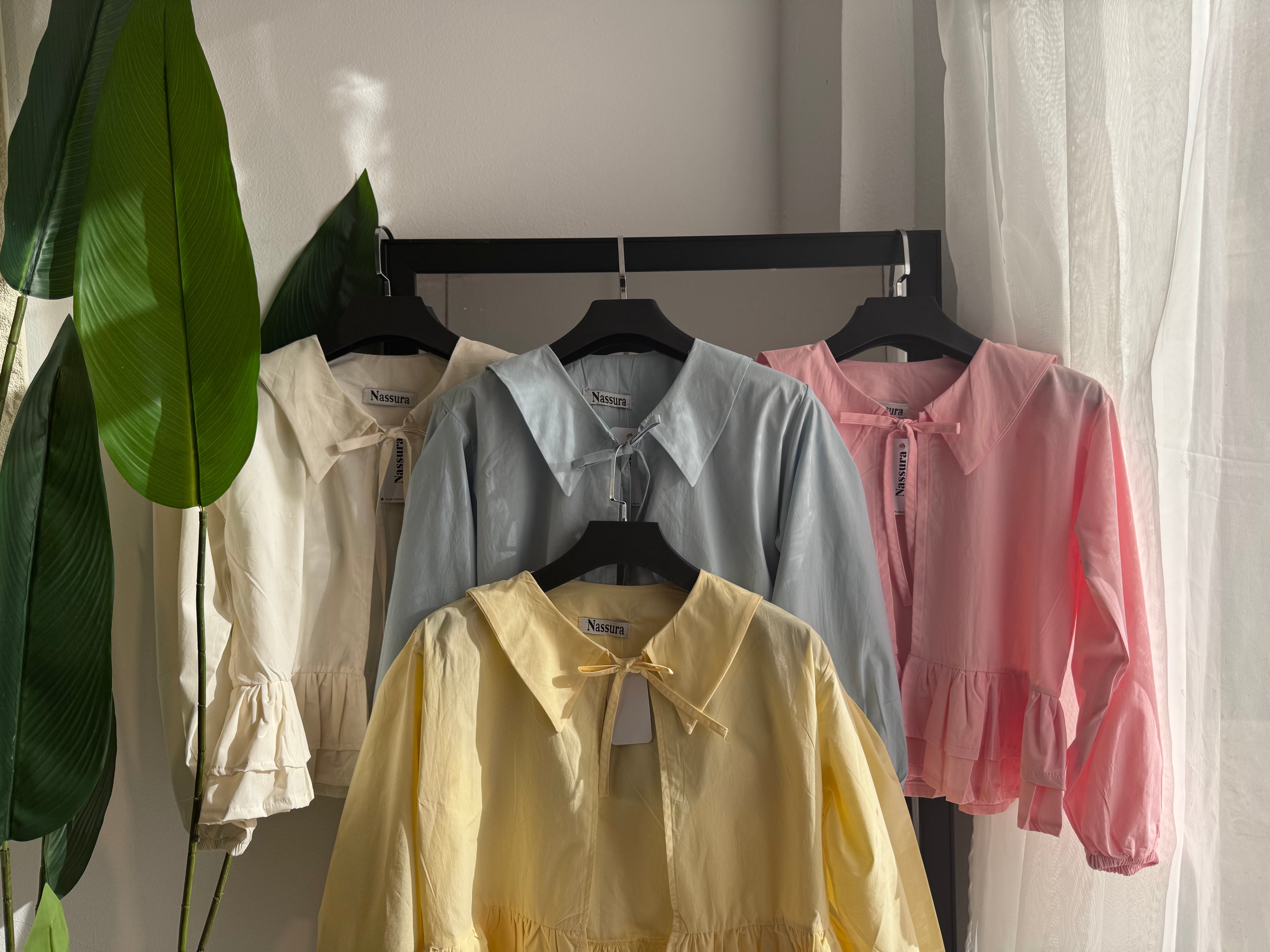 haut coquette avec colle en popline