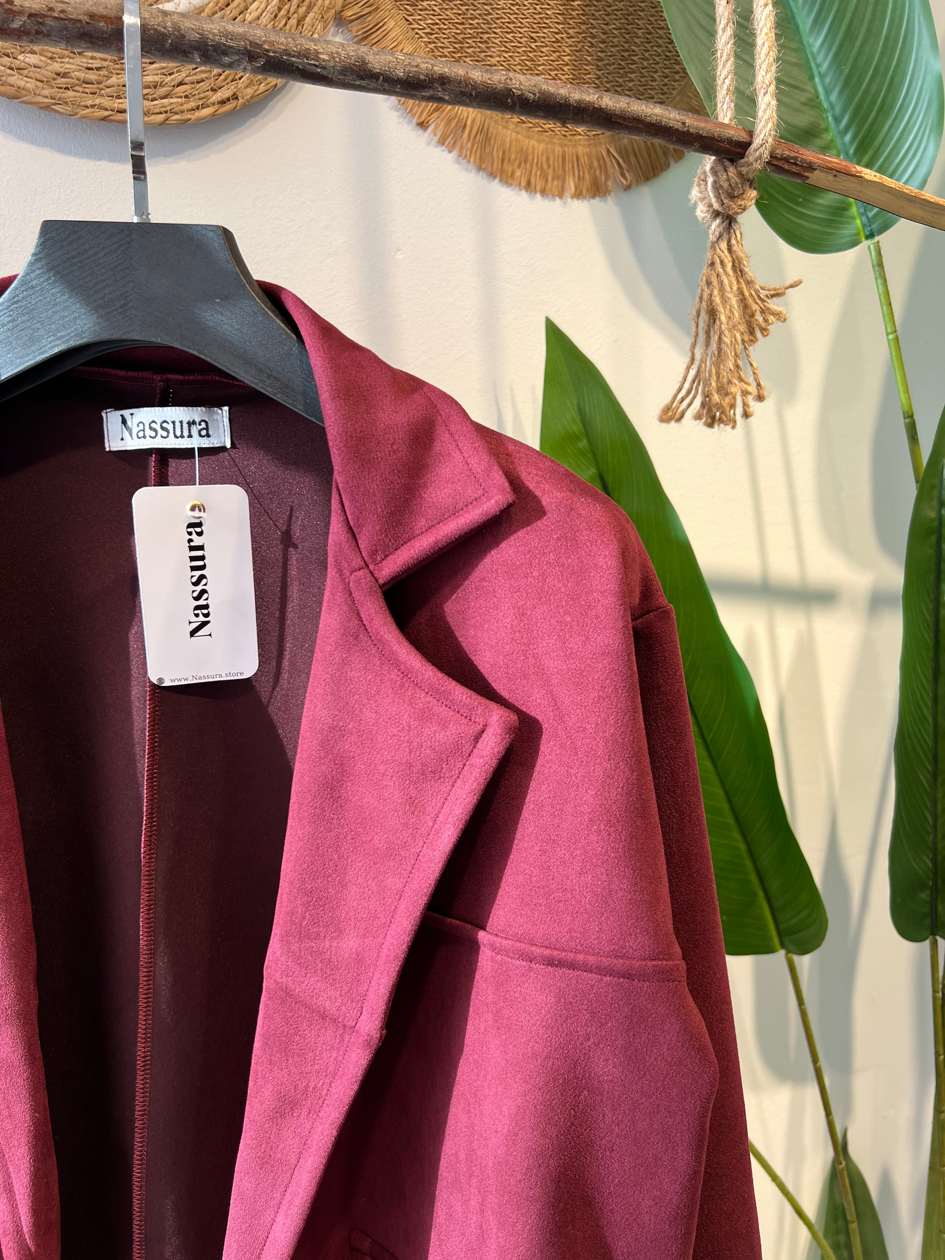 BLAZER EN PEAU DE CHAMEAU