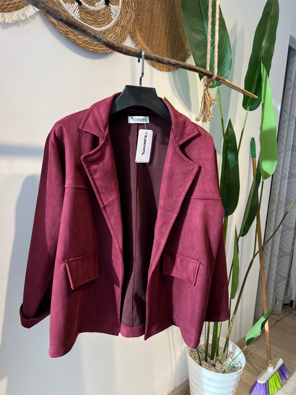BLAZER EN PEAU DE CHAMEAU