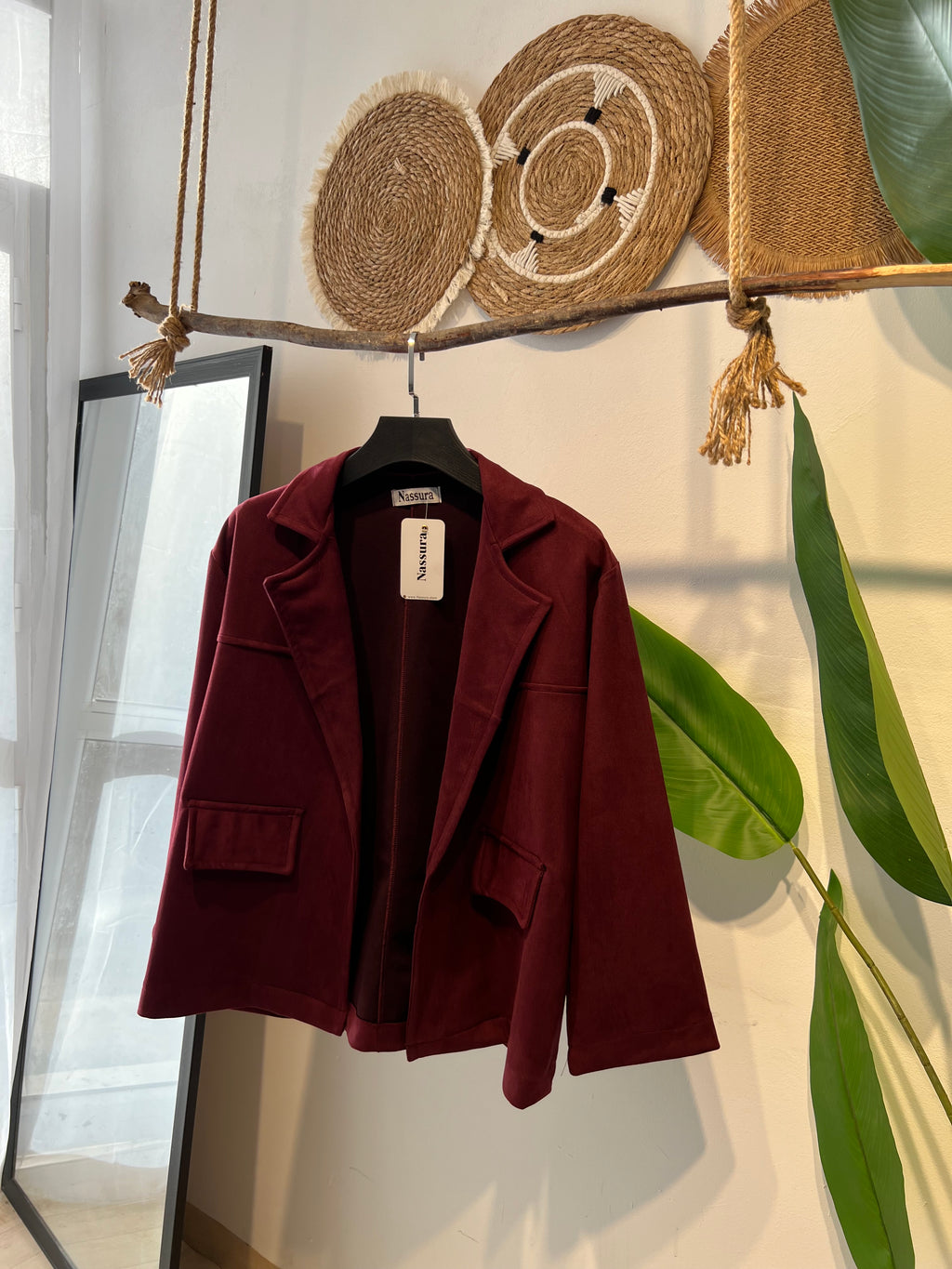 BLAZER EN PEAU DE CHAMEAU