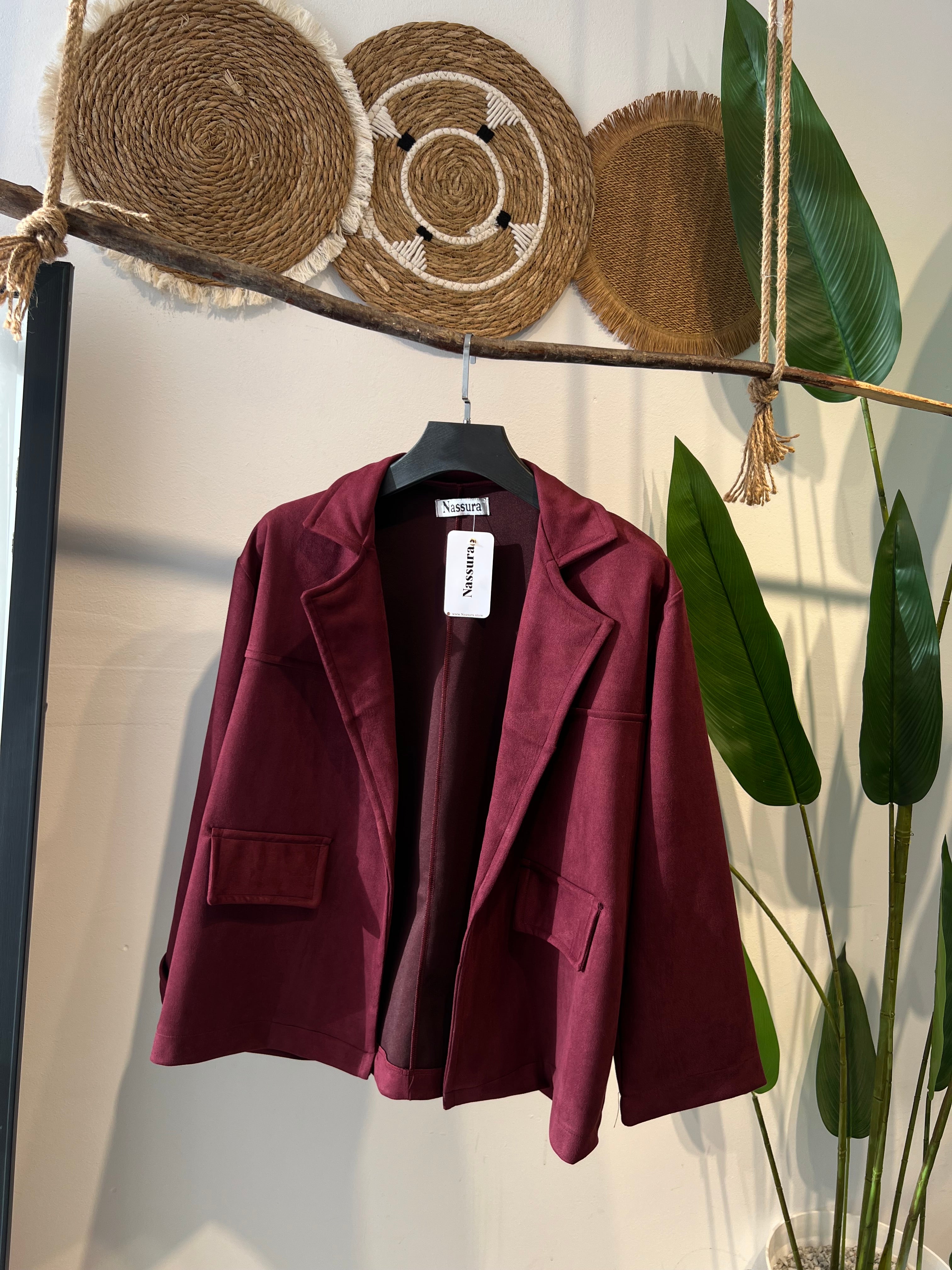 BLAZER EN PEAU DE CHAMEAU