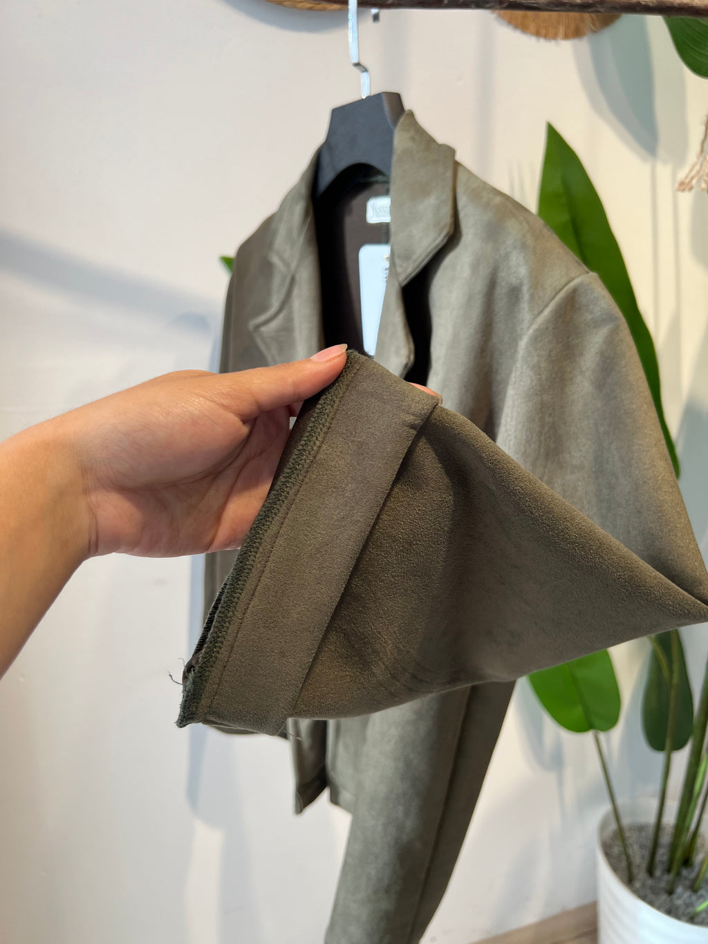 BLAZER EN PEAU DE CHAMEAU