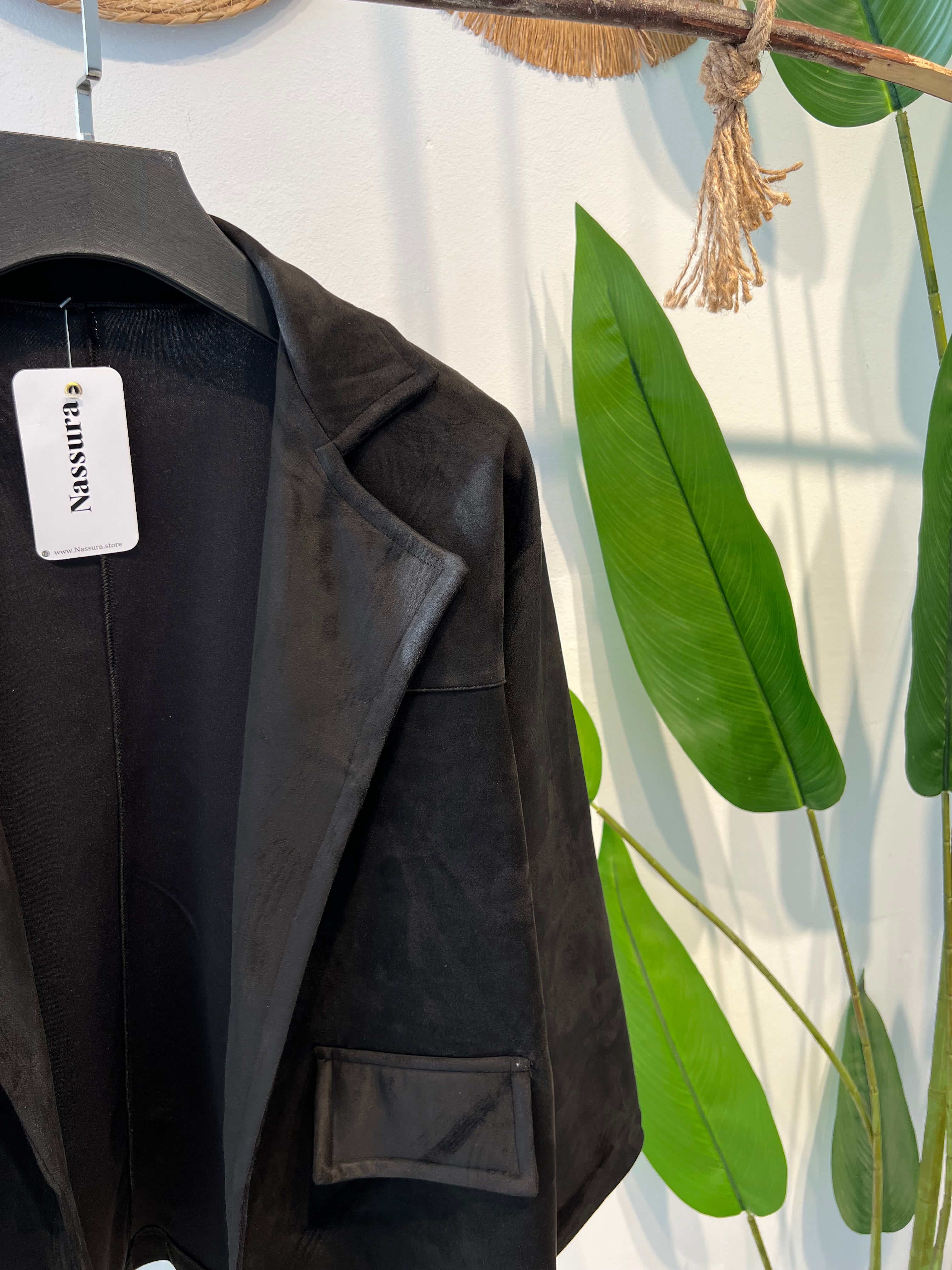 BLAZER EN PEAU DE CHAMEAU