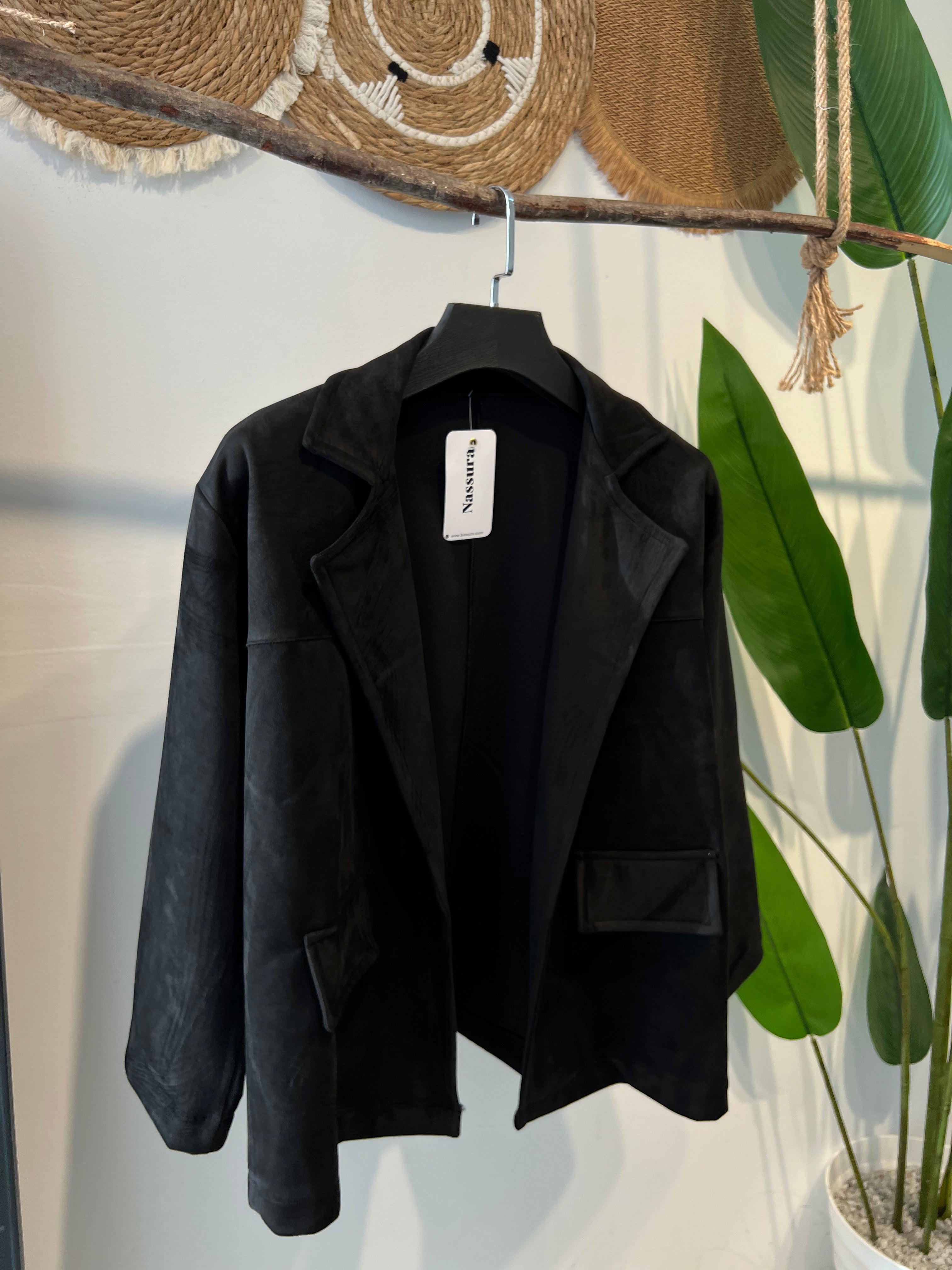 BLAZER EN PEAU DE CHAMEAU