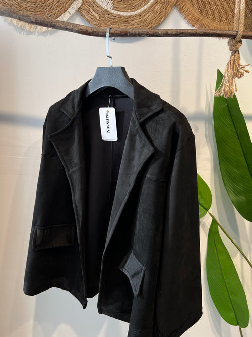 BLAZER EN PEAU DE CHAMEAU