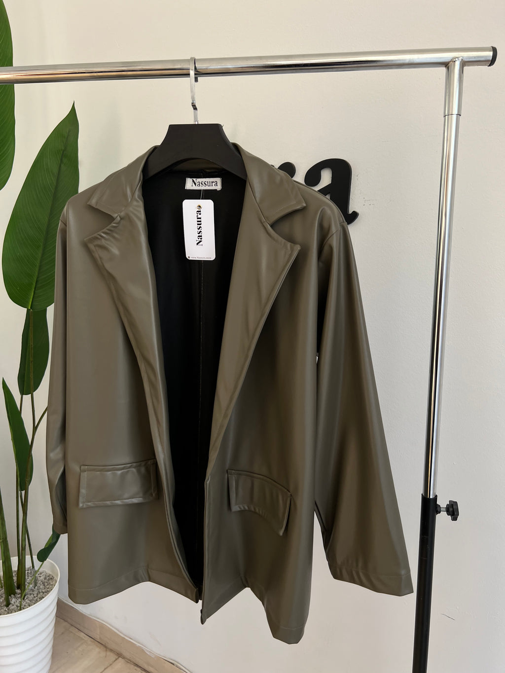 BLAZER EN SEMI CUIRE