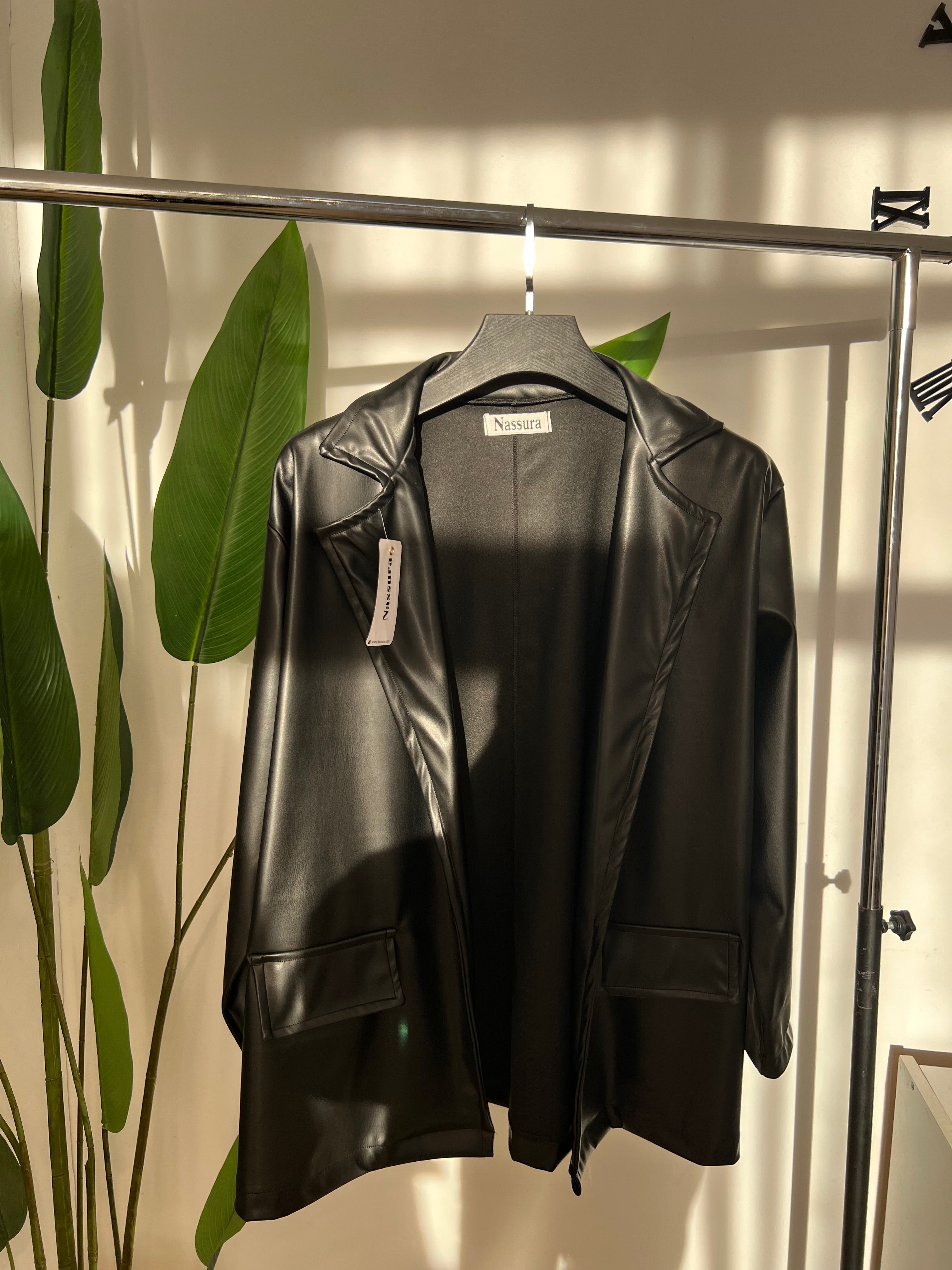 BLAZER EN SEMI CUIRE