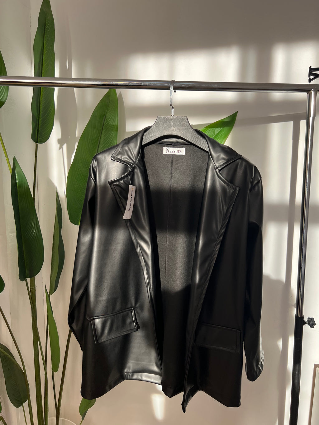 BLAZER EN SEMI CUIRE