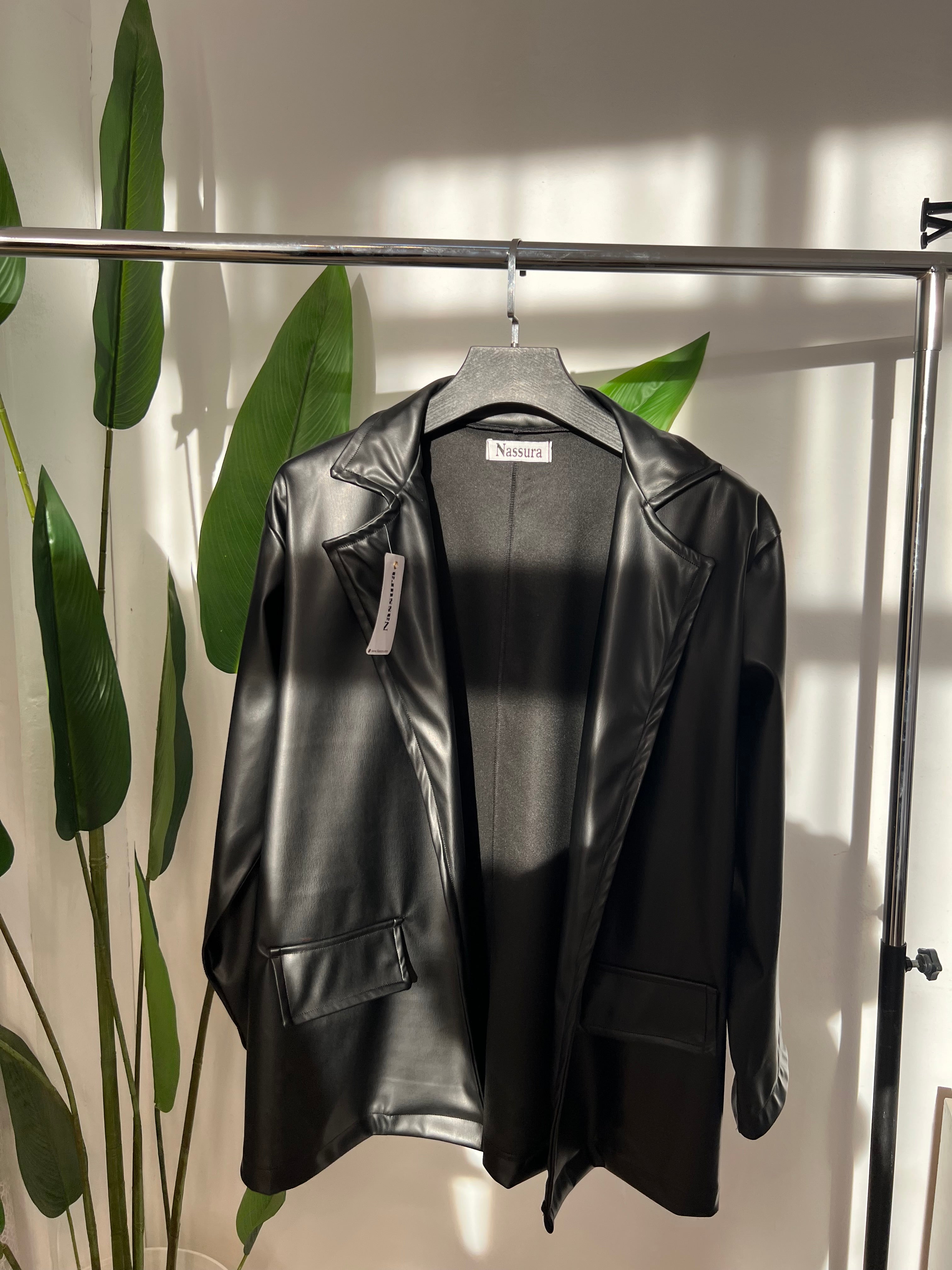 BLAZER EN SEMI CUIRE