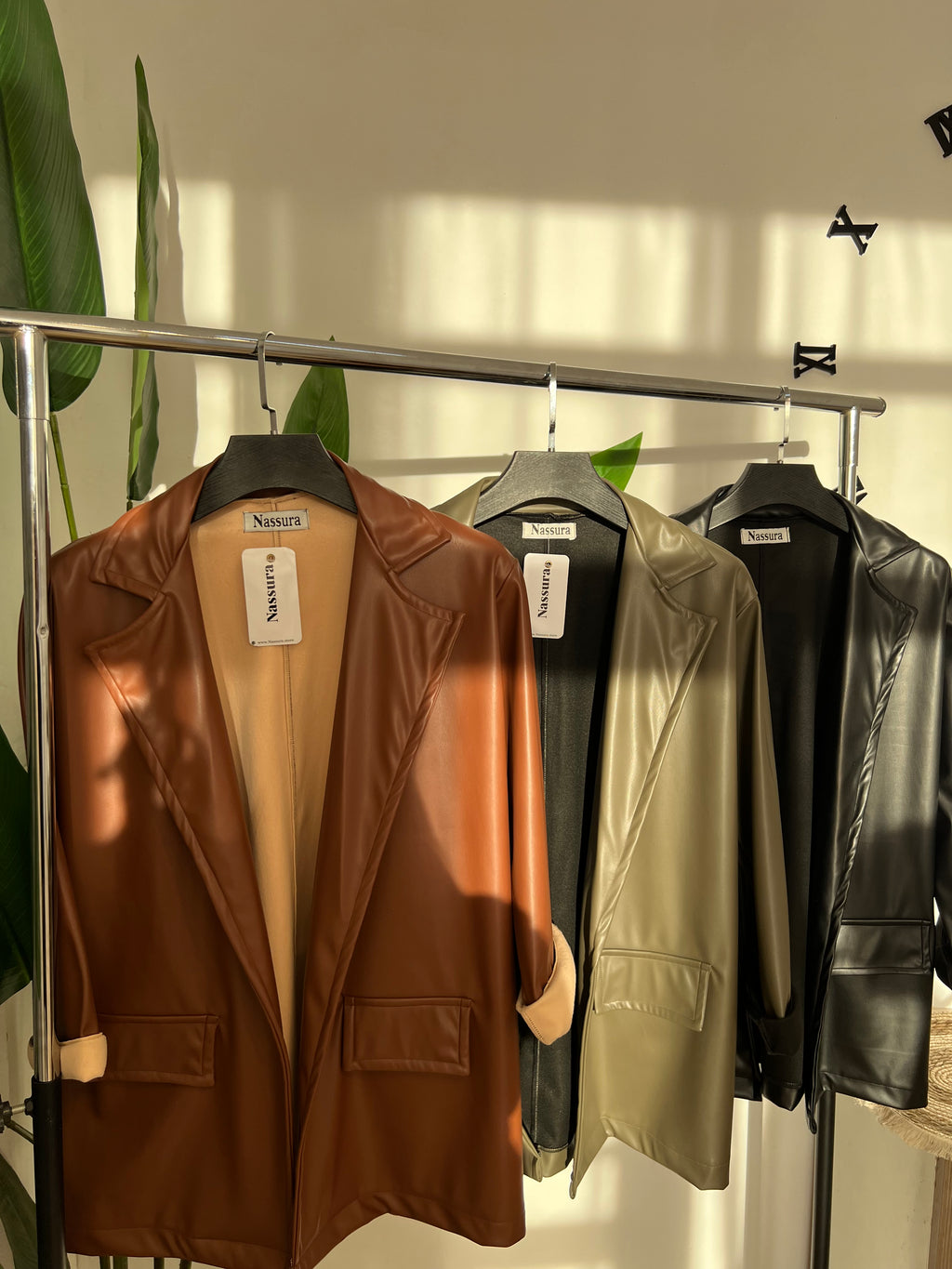 BLAZER EN SEMI CUIRE