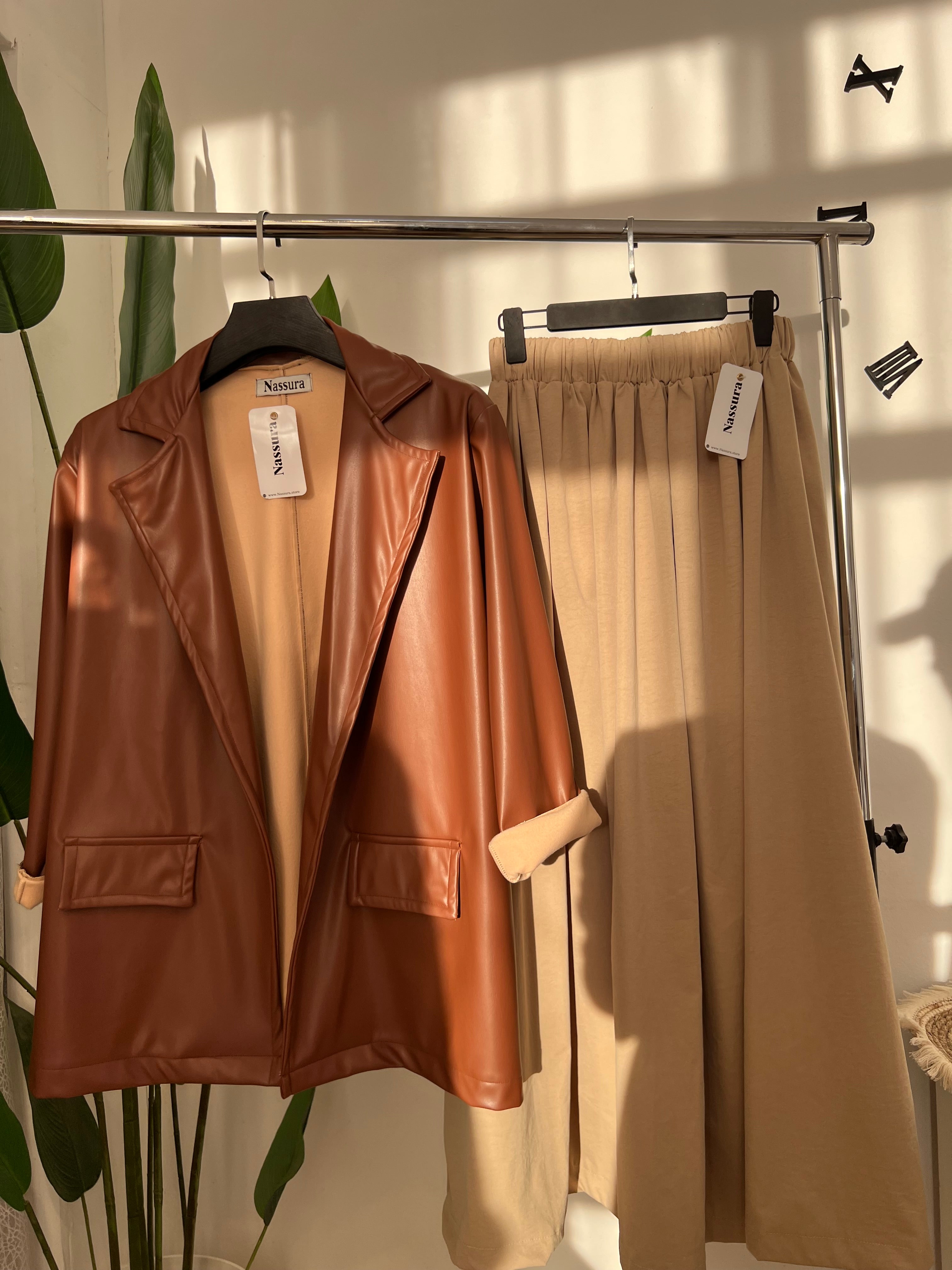 BLAZER EN SEMI CUIRE