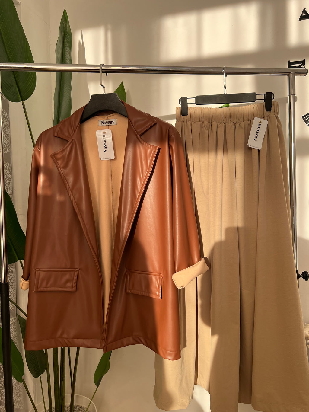 BLAZER EN SEMI CUIRE