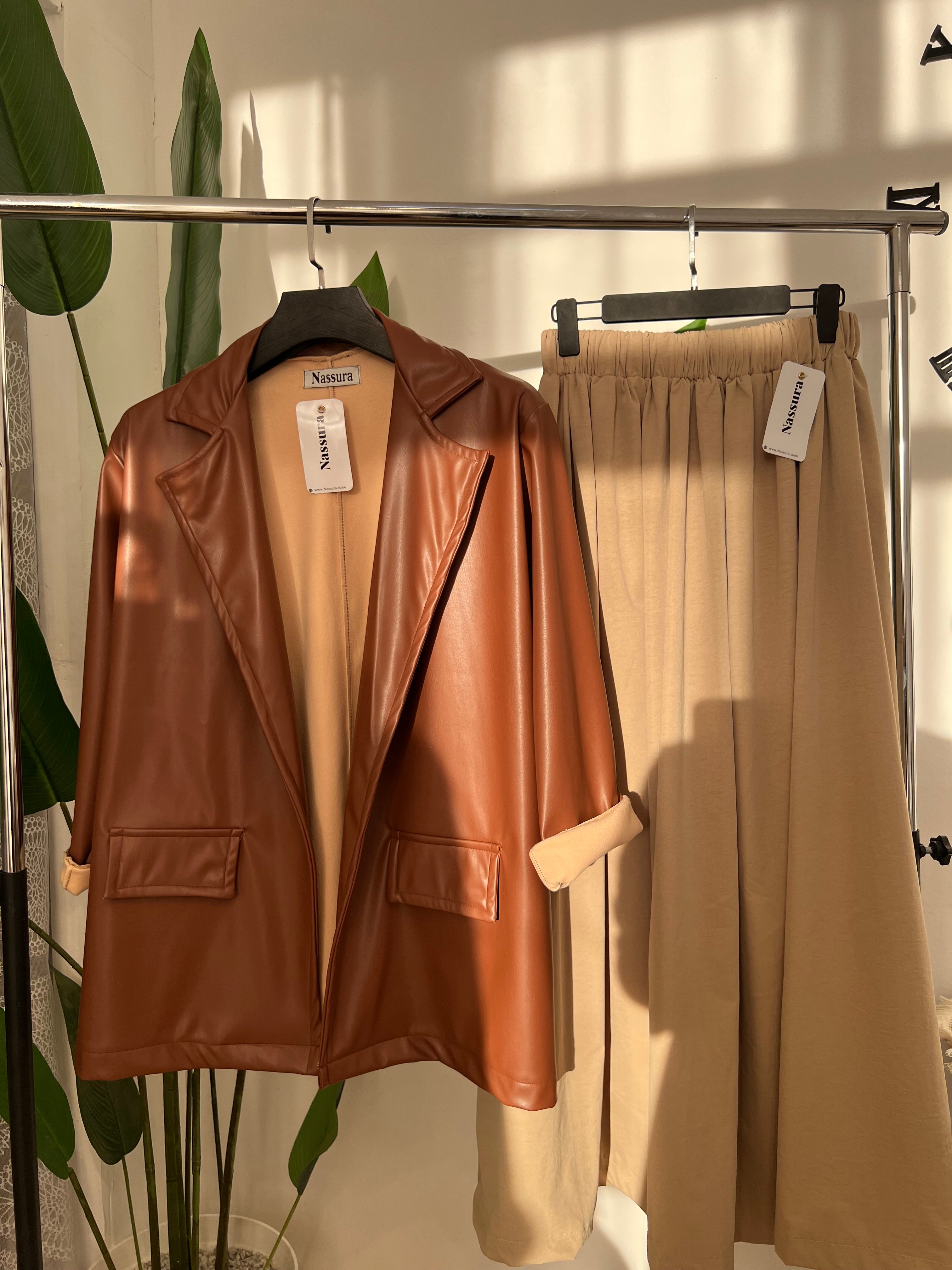 BLAZER EN SEMI CUIRE