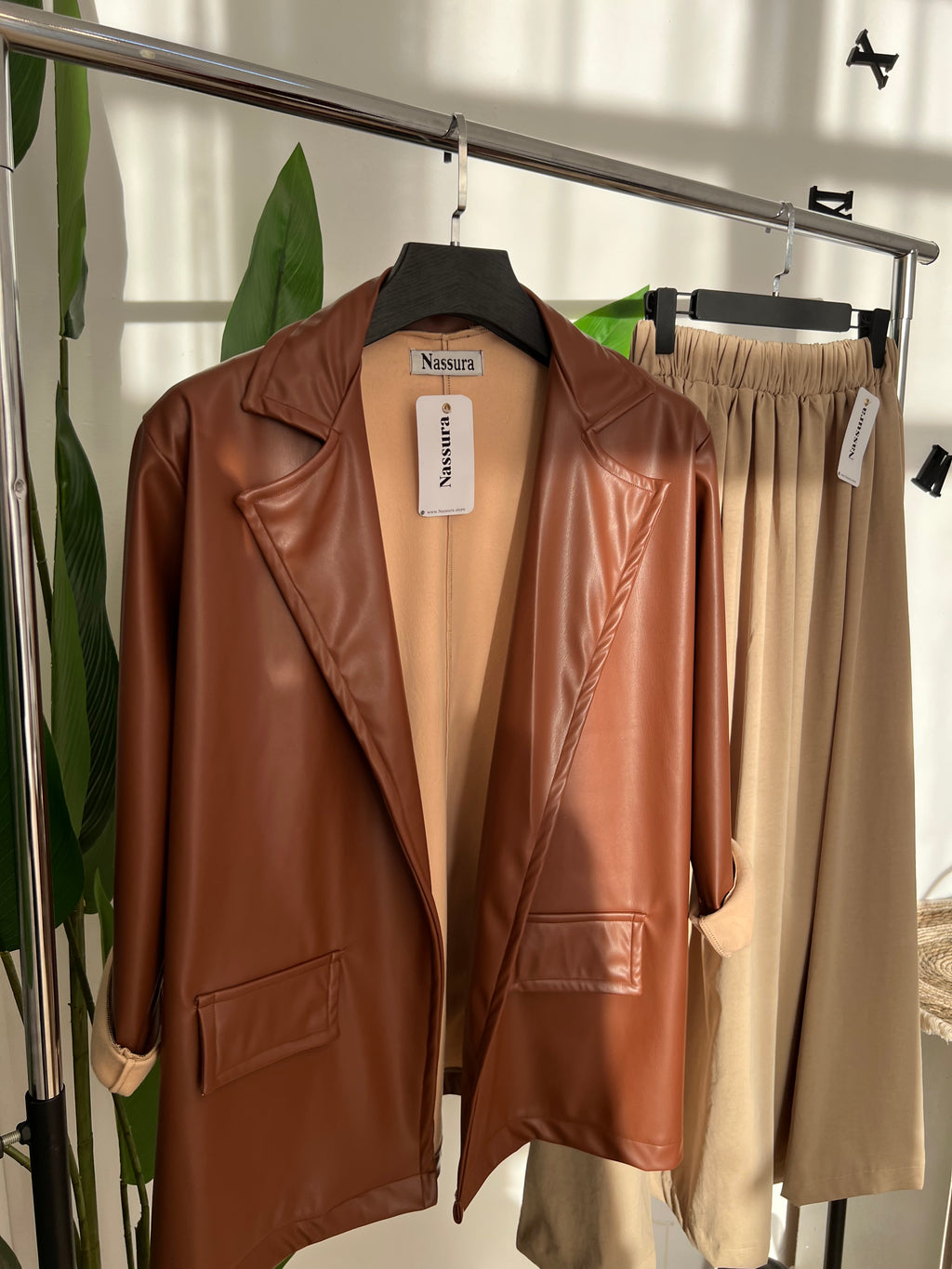 BLAZER EN SEMI CUIRE