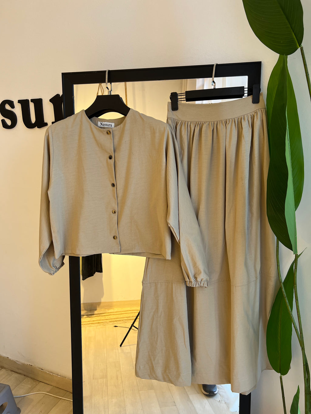 ENSEMBLE BOUTON METALQUE EN TOILE