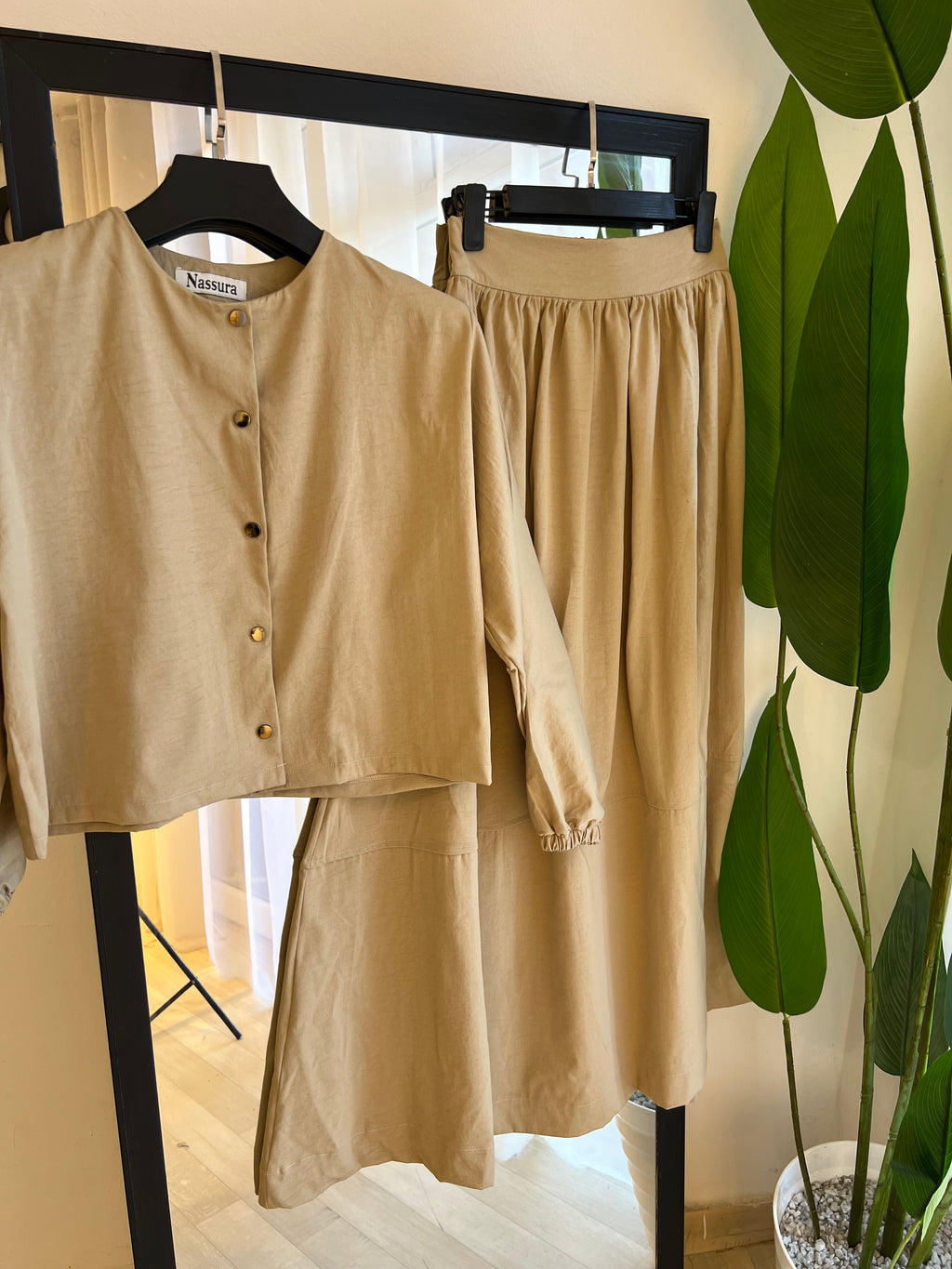 ENSEMBLE BOUTON METALQUE EN TOILE