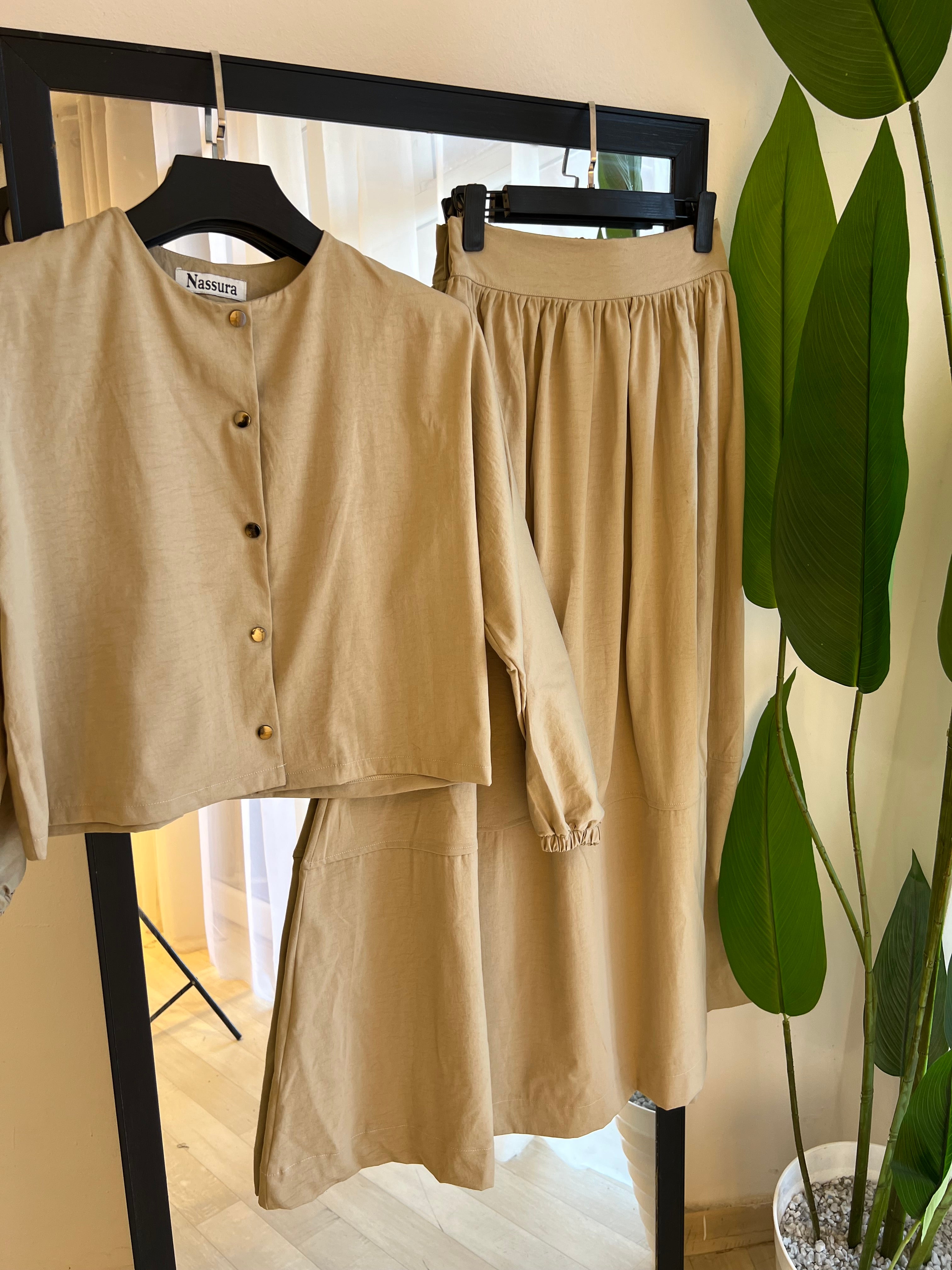 ENSEMBLE BOUTON METALQUE EN TOILE