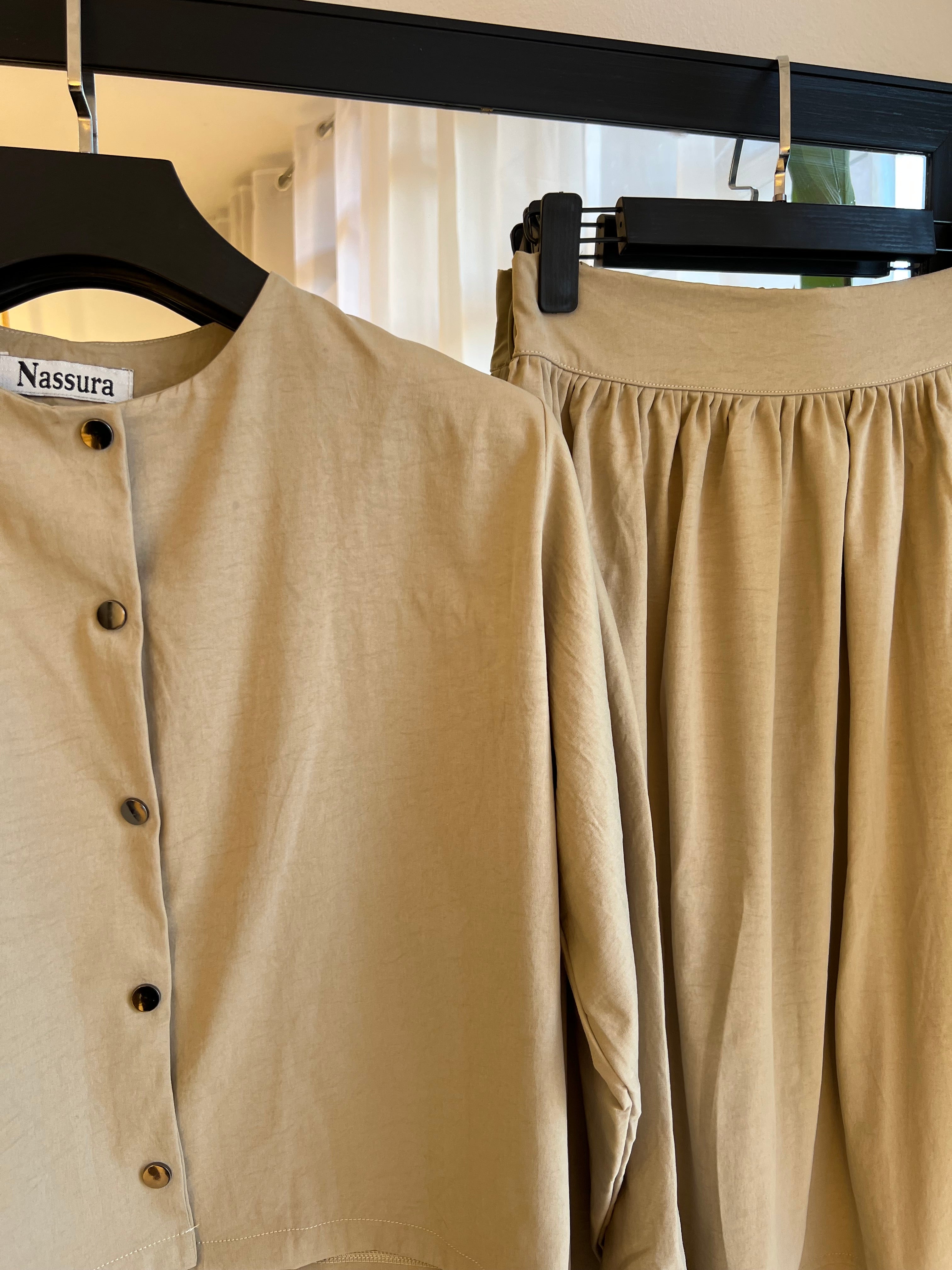 ENSEMBLE BOUTON METALQUE EN TOILE