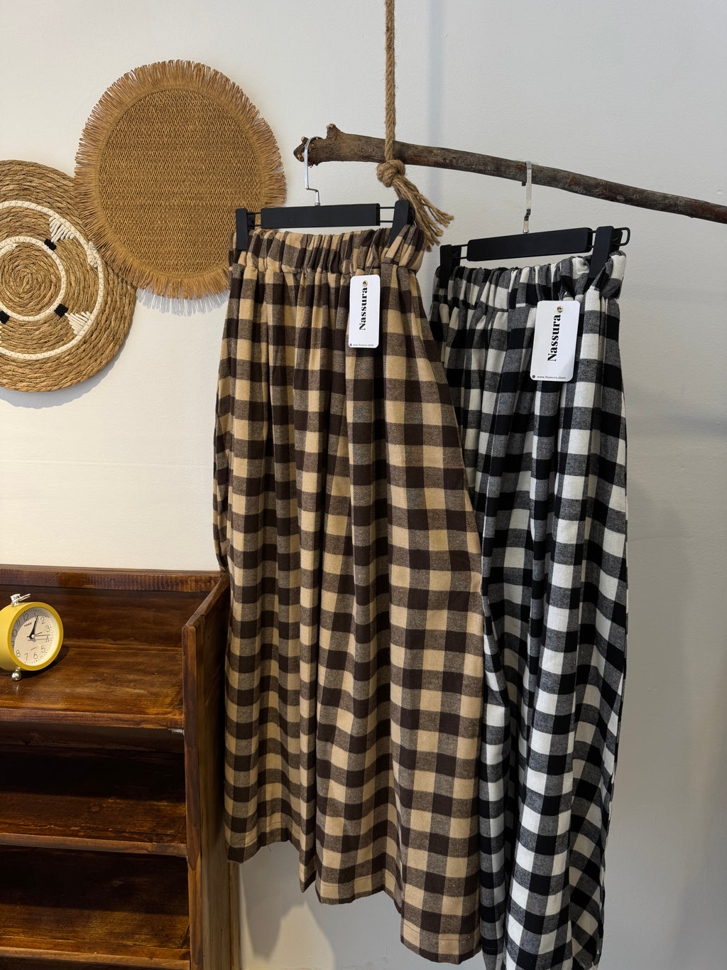 JUPE CLOCHE EN FLANEL COTON