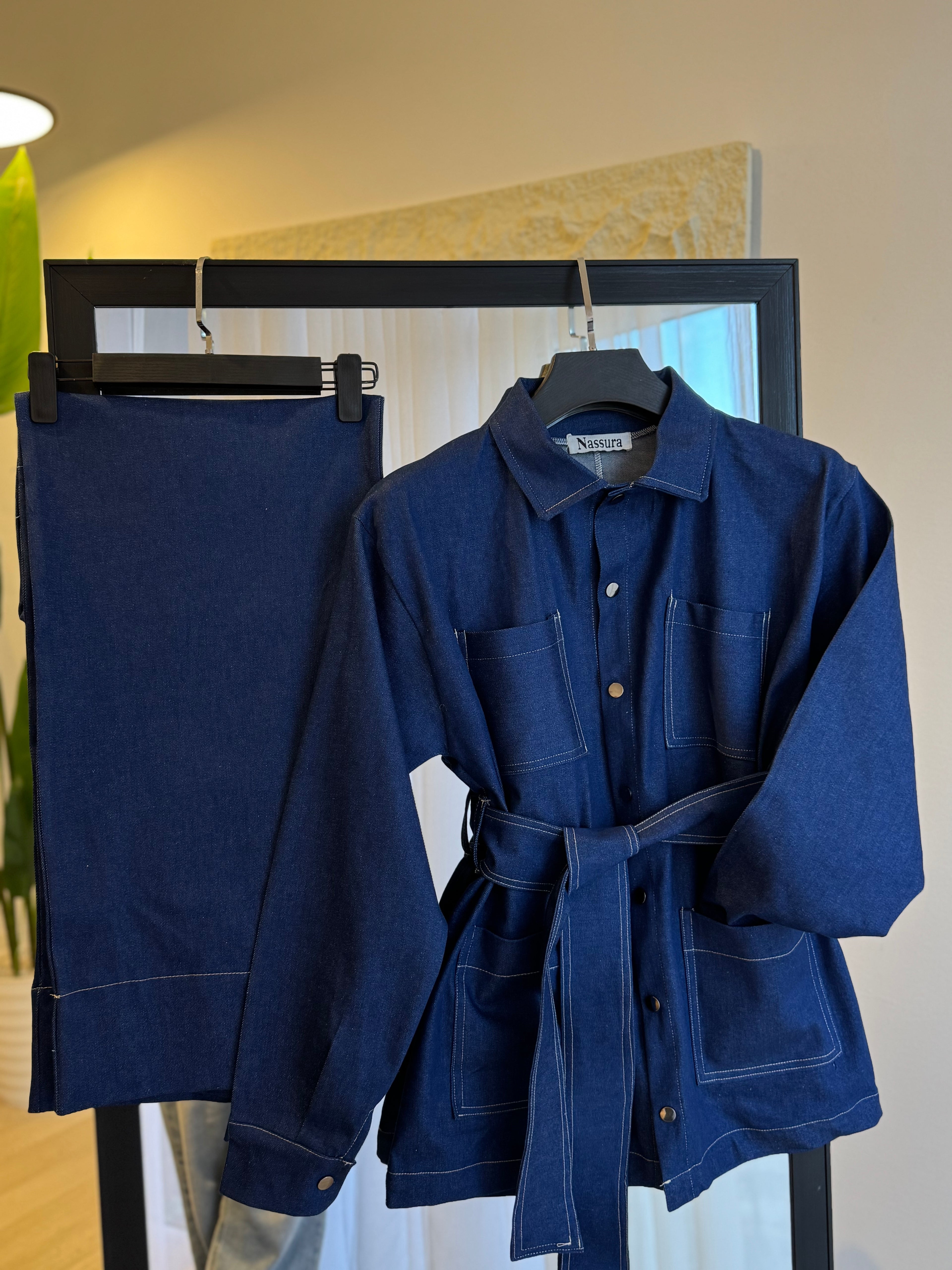 ENSEMBLE JEANS BOUTON