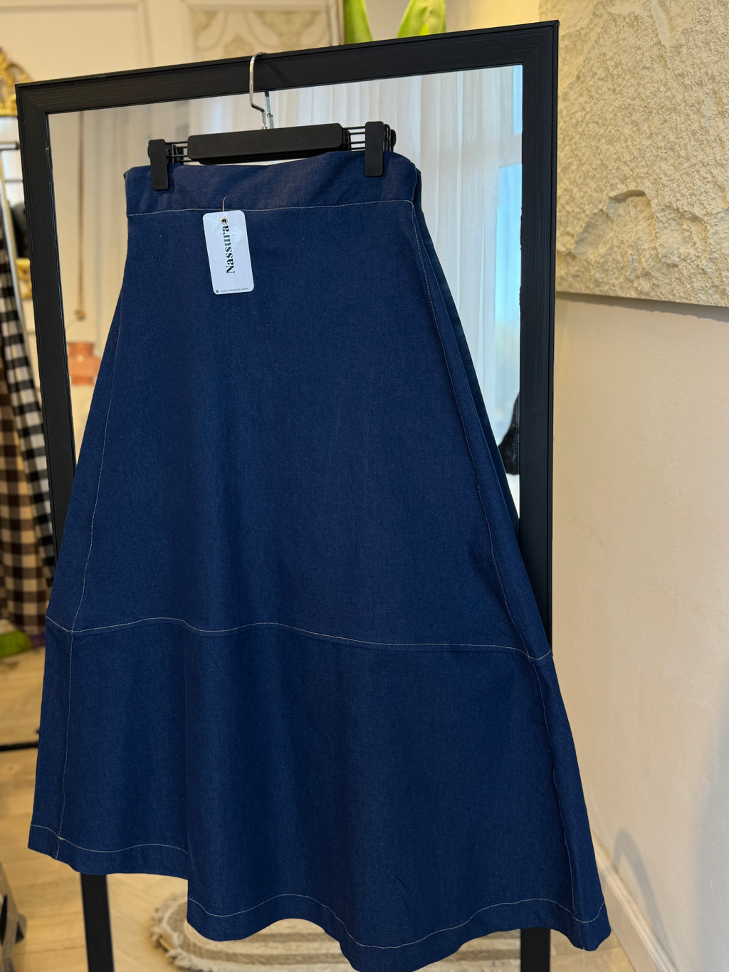 JUPE JEANS 105 DE LONGUEUR