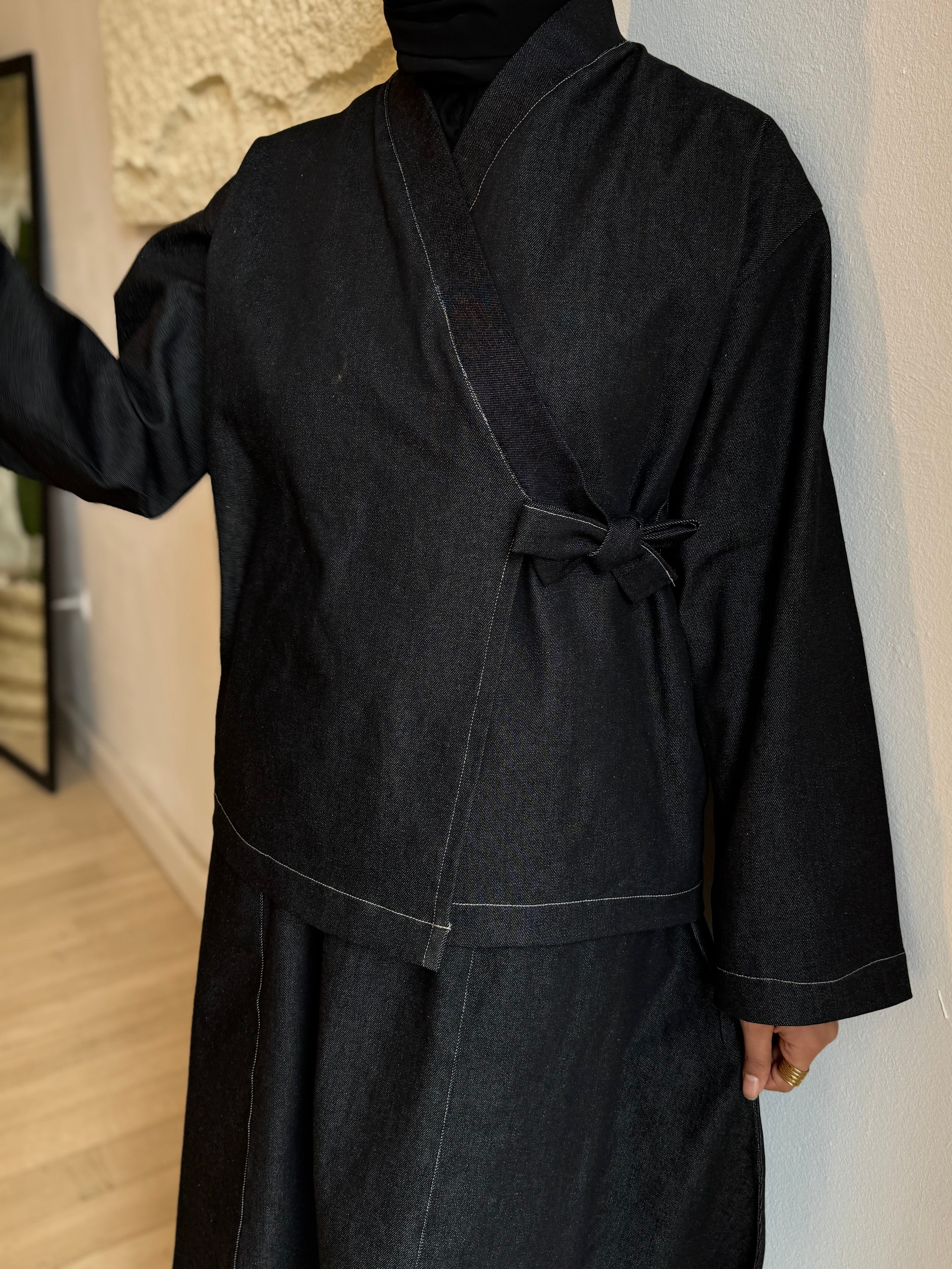 ENSEMBLE JAPONAISE EN JEANS 2 PIECES JUPE ET HAUT
