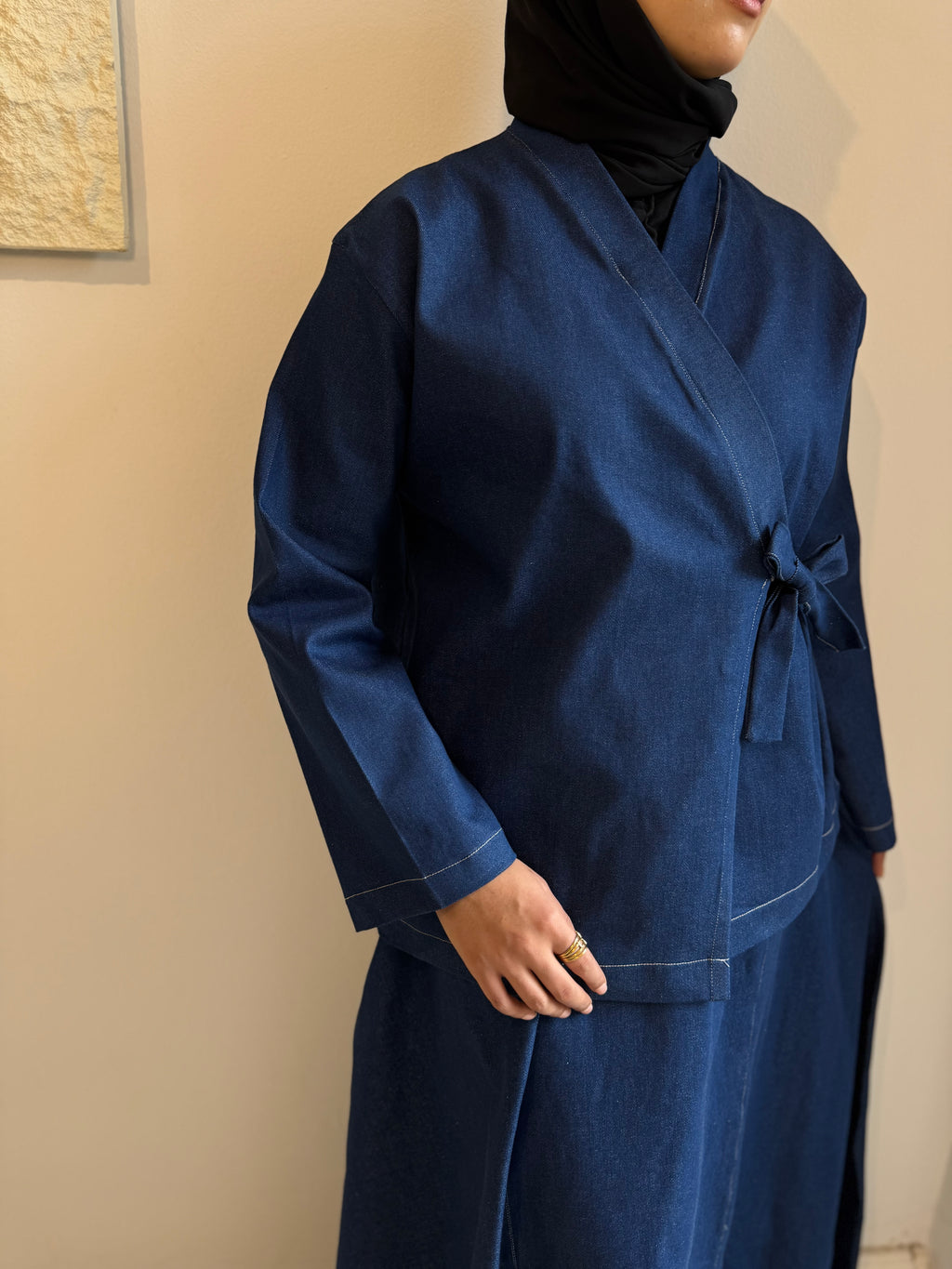 ENSEMBLE JAPONAISE EN JEANS 2 PIECES JUPE ET HAUT