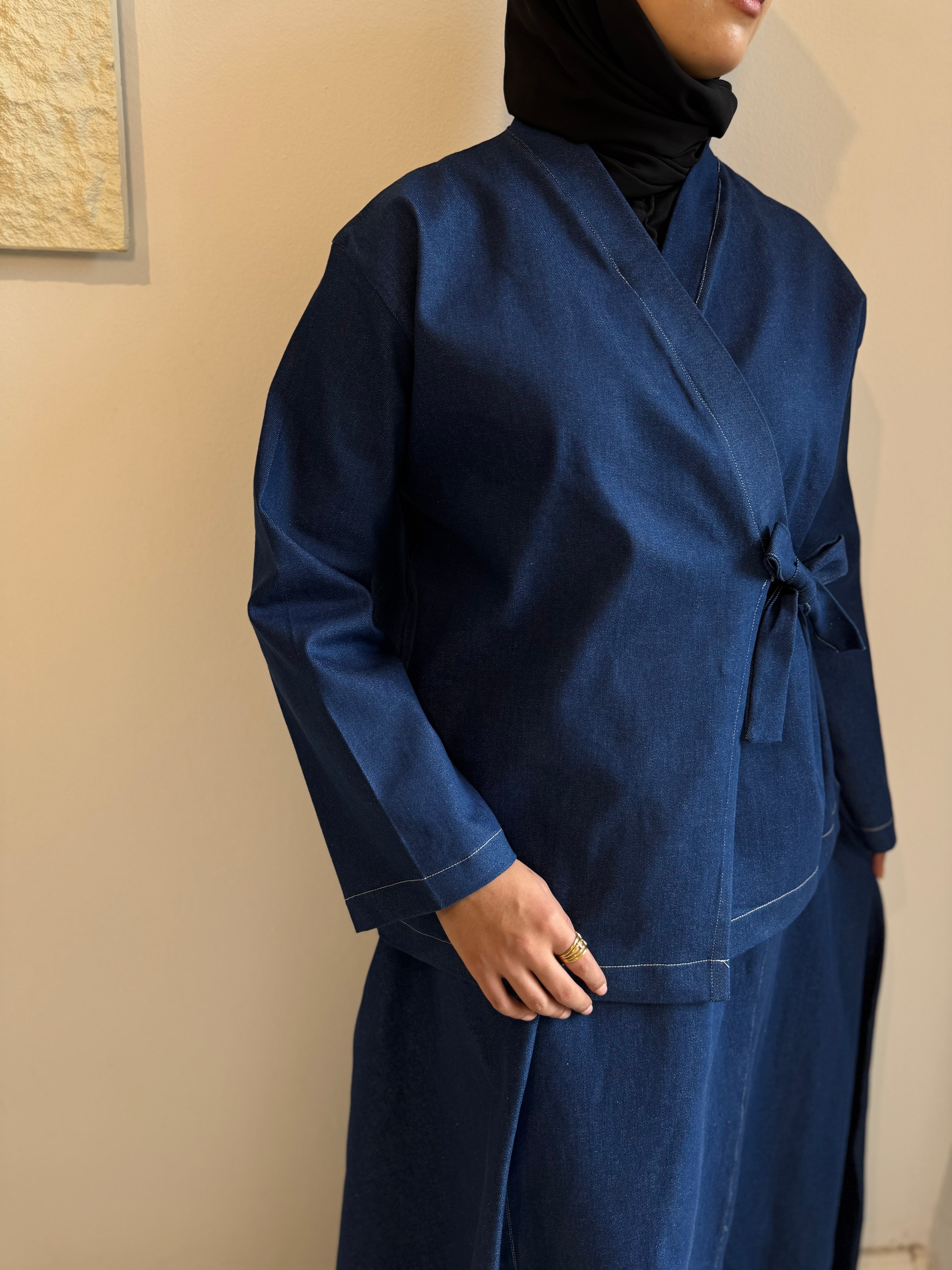ENSEMBLE JAPONAISE EN JEANS 2 PIECES JUPE ET HAUT