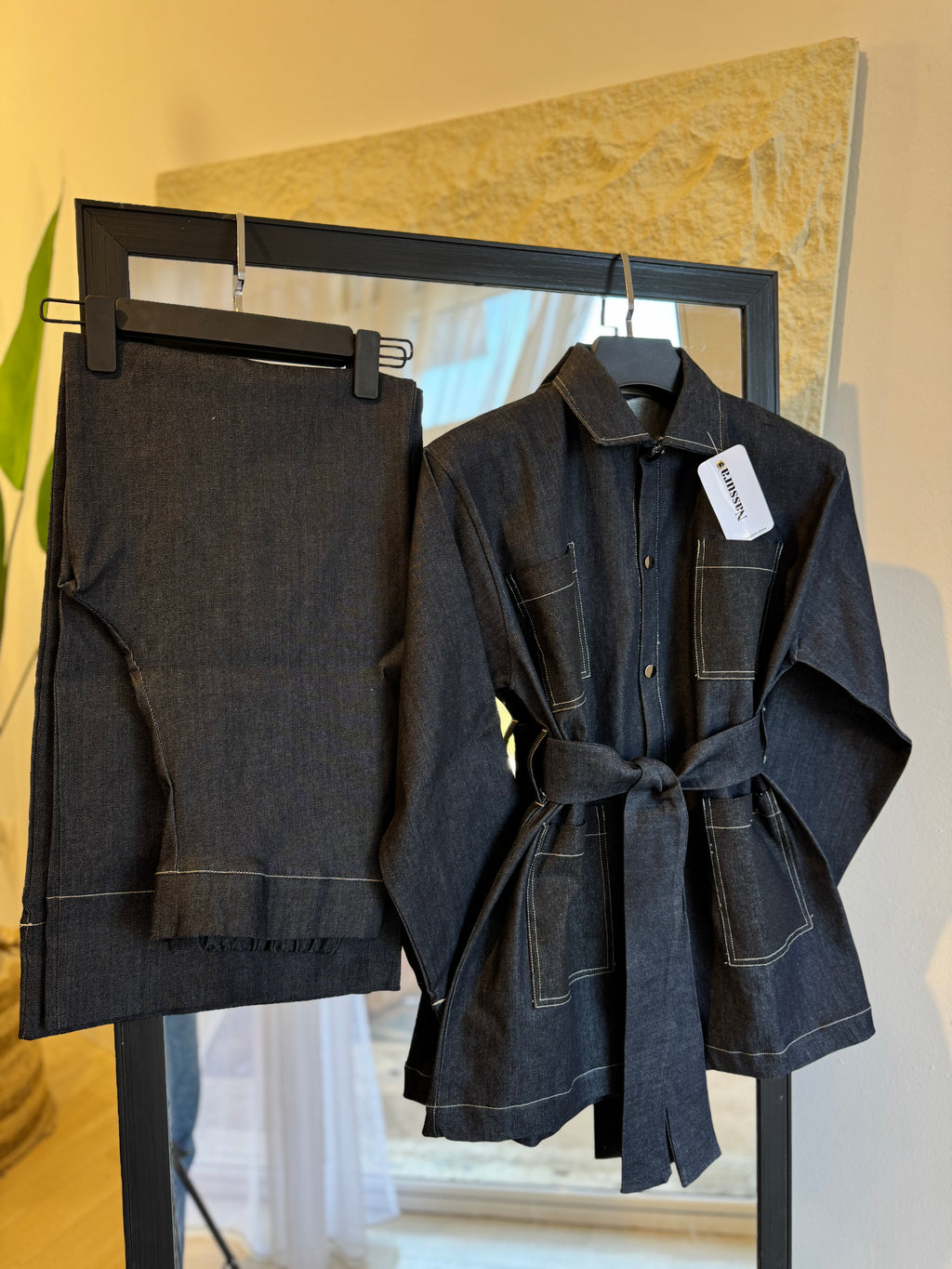 ENSEMBLE JEANS BOUTON