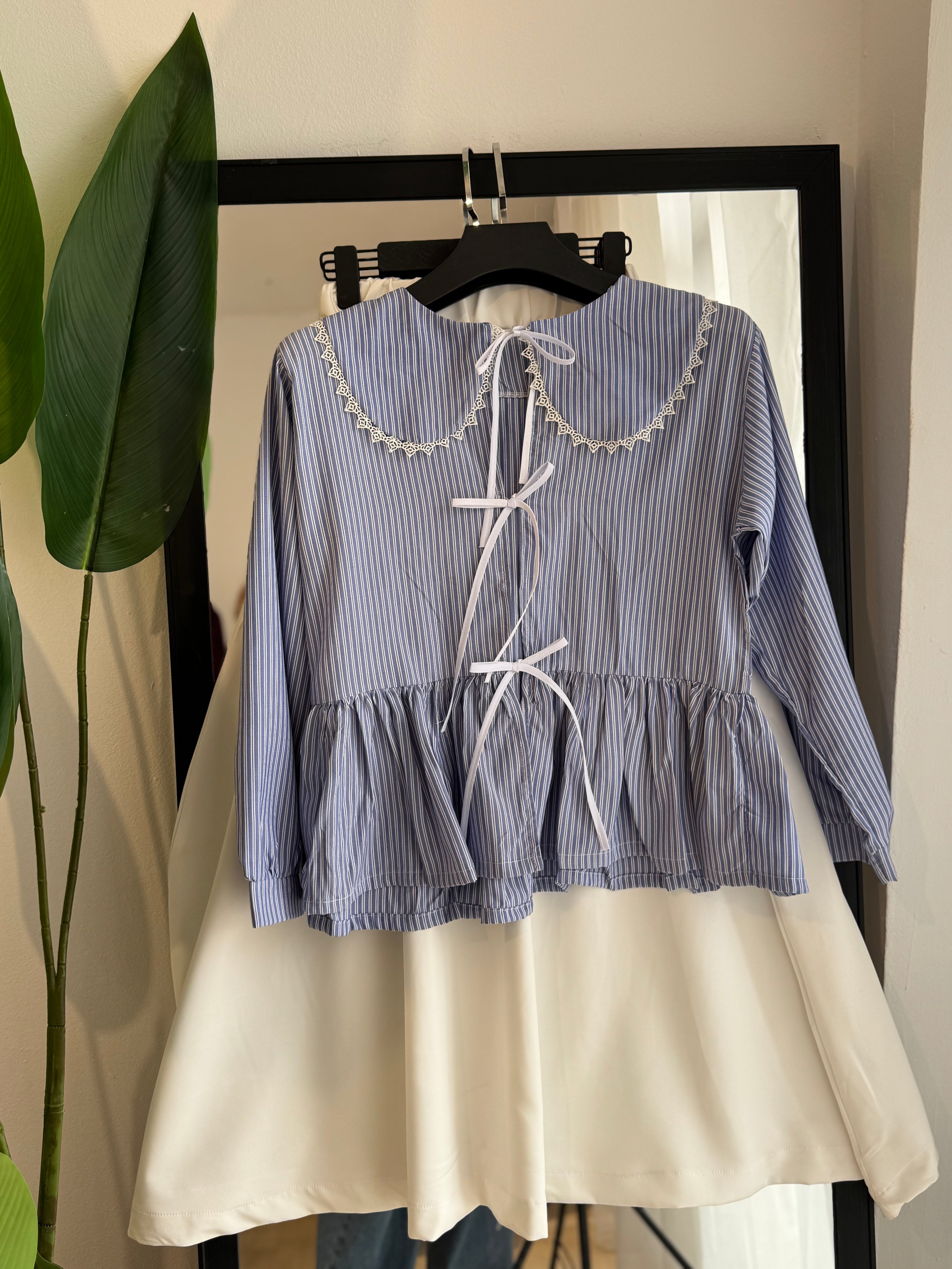 ENSEMBLE PAPILLON EN POPLINE JUPE ET HAUT