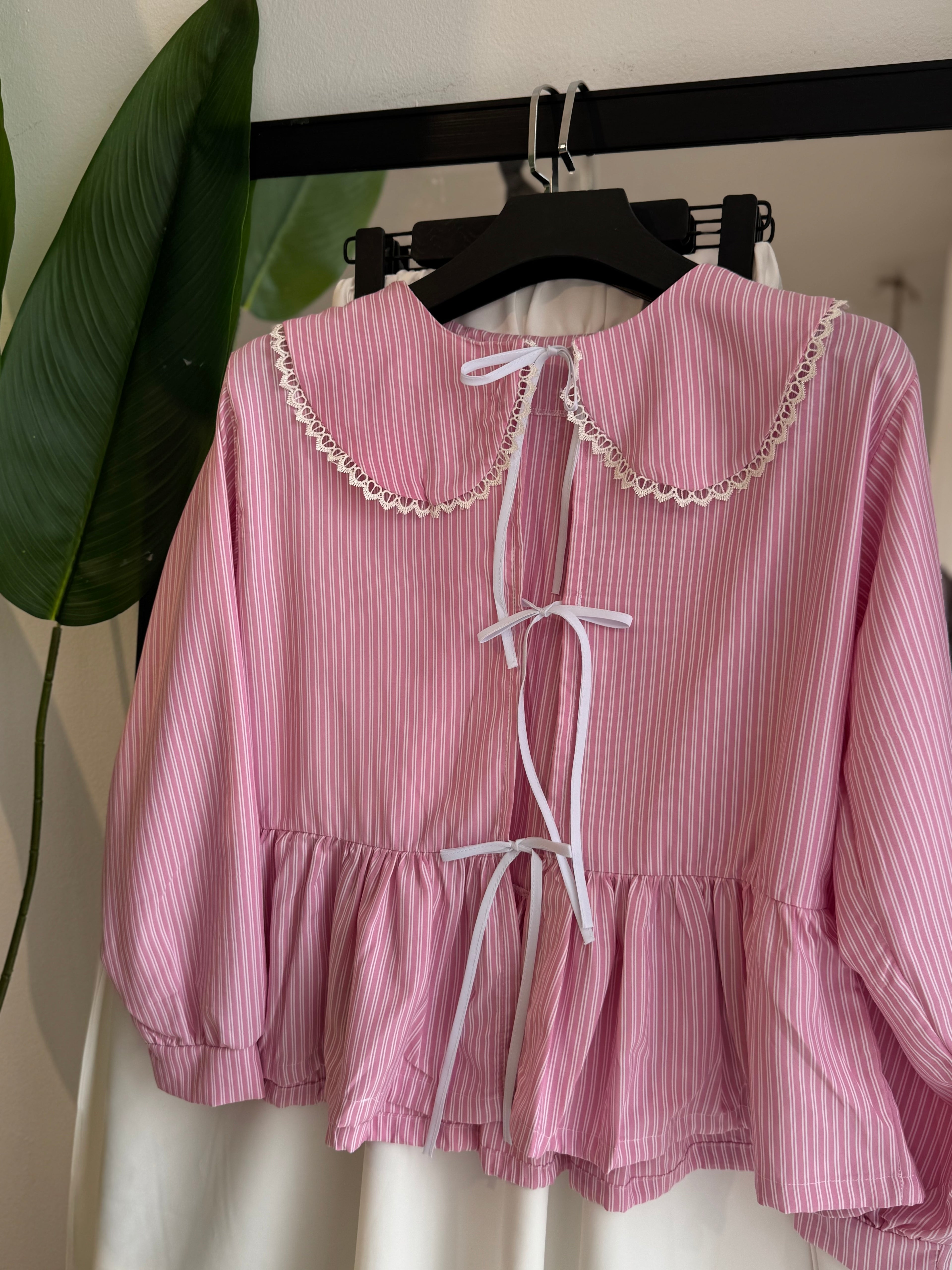 ENSEMBLE PAPILLON EN POPLINE JUPE ET HAUT