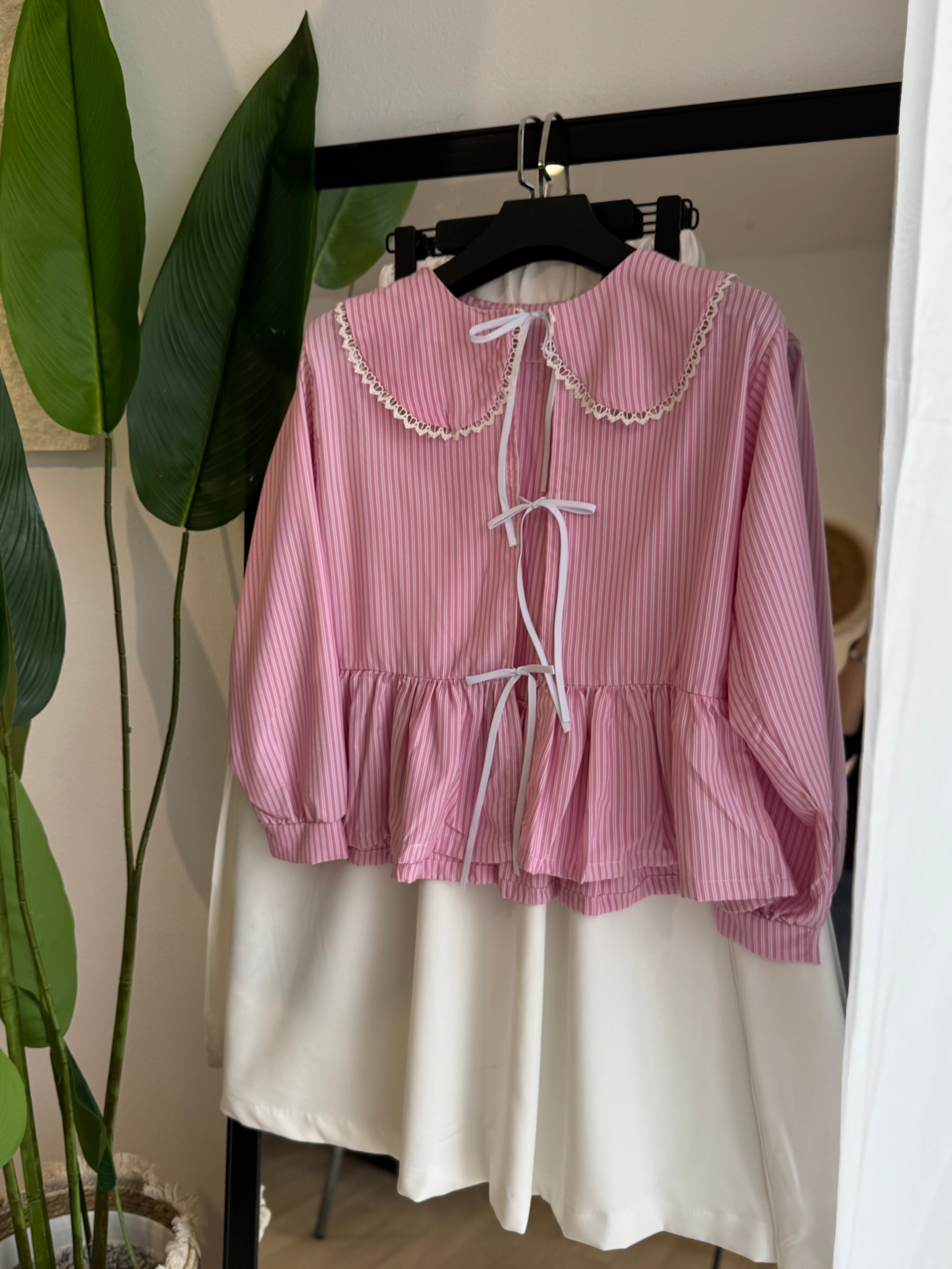 ENSEMBLE PAPILLON EN POPLINE JUPE ET HAUT