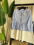 ENSEMBLE PAPILLON EN POPLINE JUPE ET HAUT
