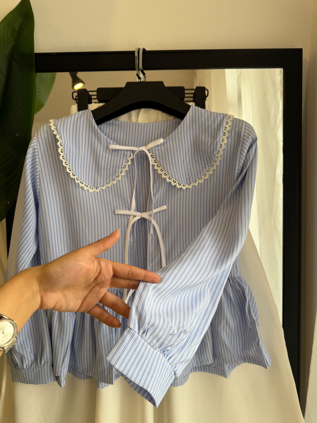 ENSEMBLE PAPILLON EN POPLINE JUPE ET HAUT